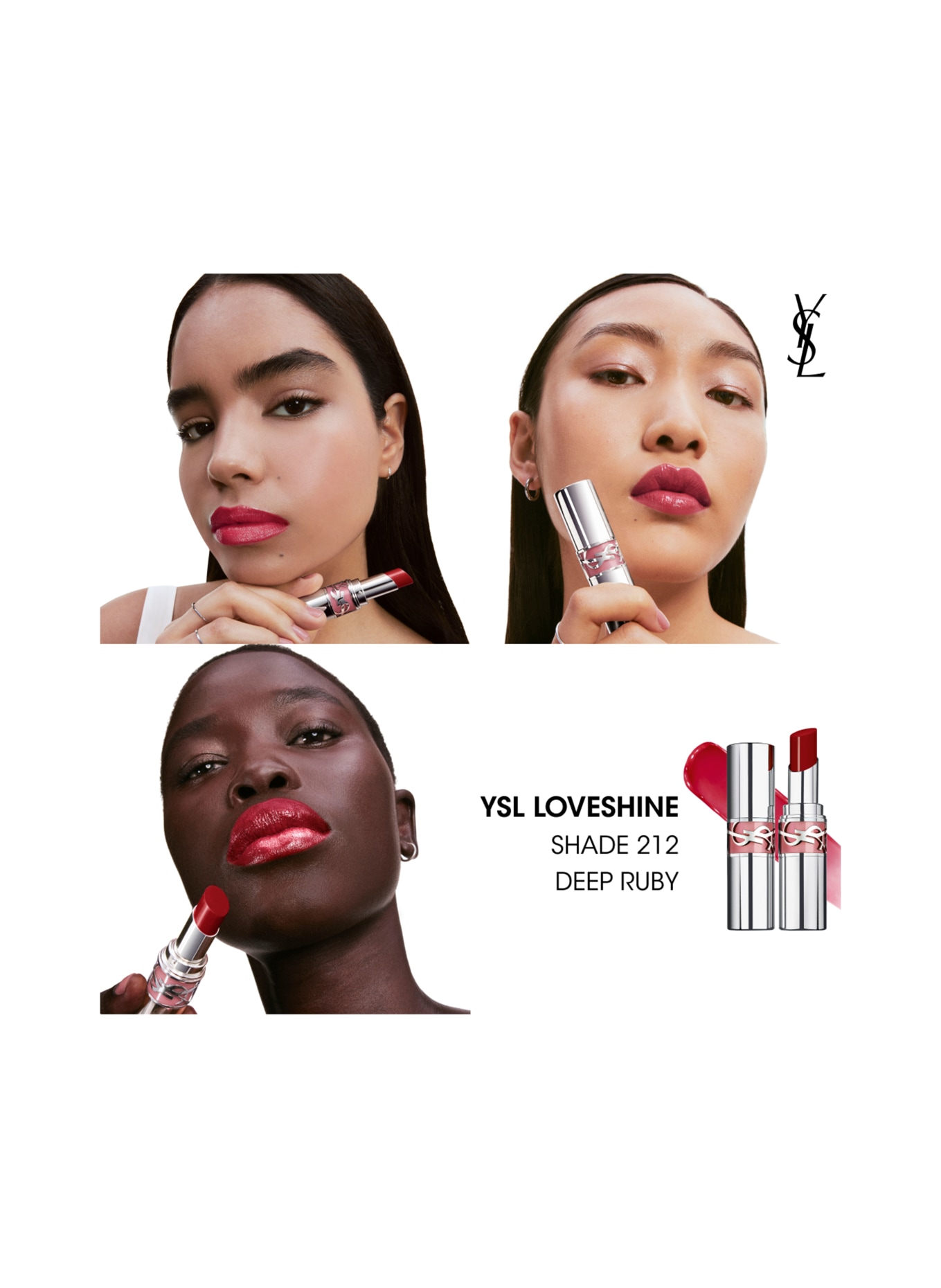 YVES SAINT LAURENT BEAUTÉ LOVESHINE: 212 DEEP RUBY