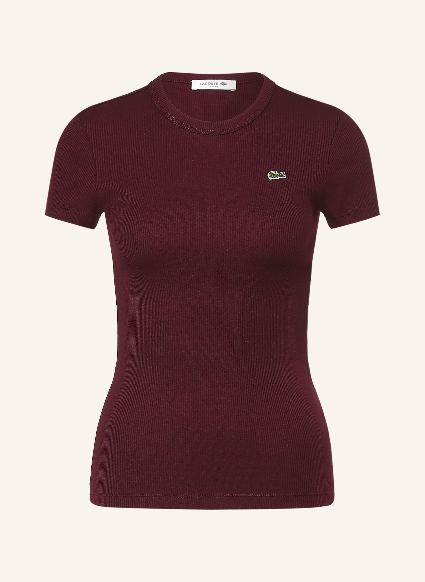 LACOSTE T-shirt: CIEMNOCZERWONY