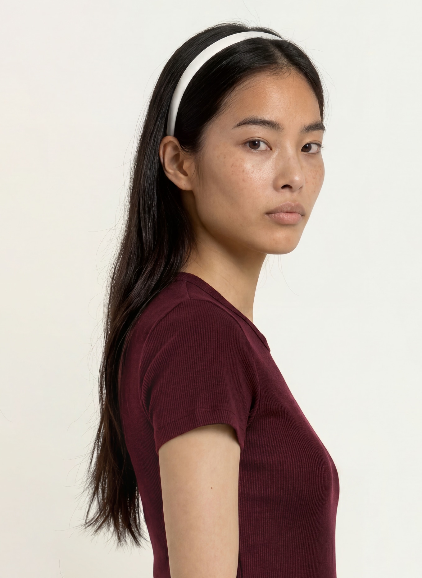 LACOSTE T-shirt: CIEMNOCZERWONY
