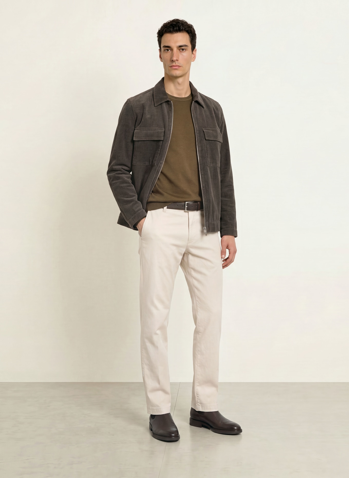 OLYMP Pullover: BRAUN