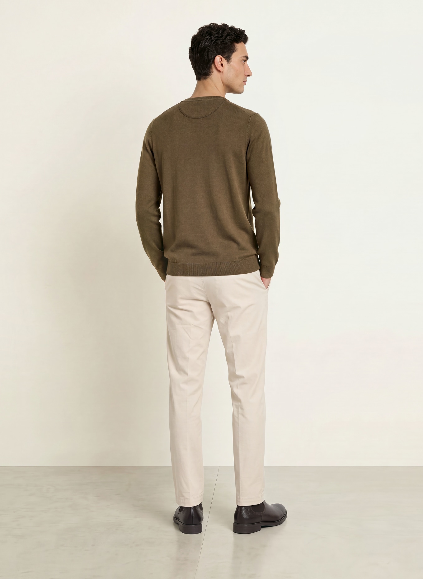 OLYMP Pullover: BRAUN