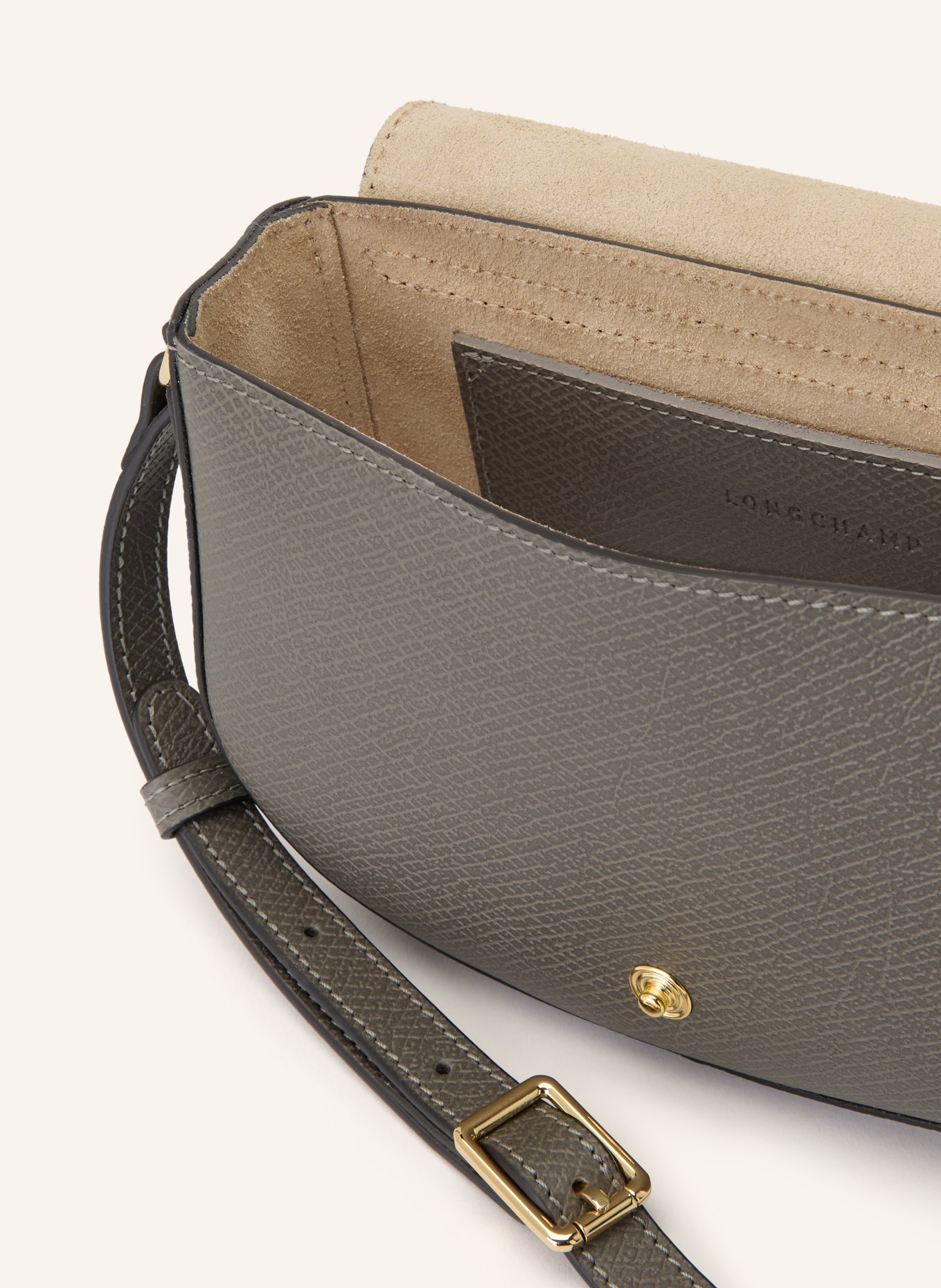 LONGCHAMP Umhängetasche ÉPURE: GRAU / GOLD