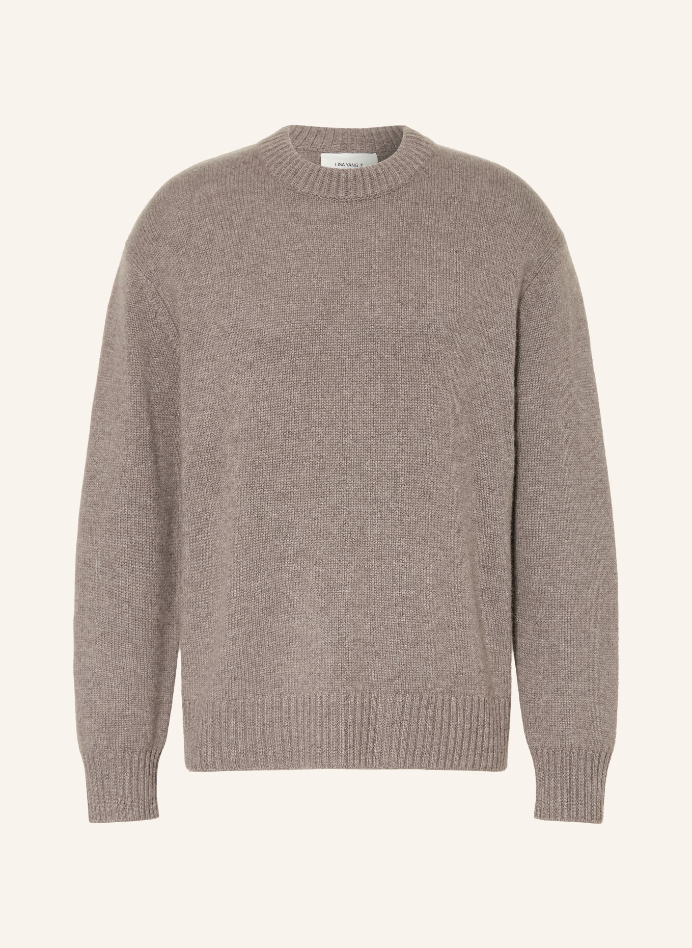 LISA YANG Cashmere-Pullover KRISTIAN: TAUPE