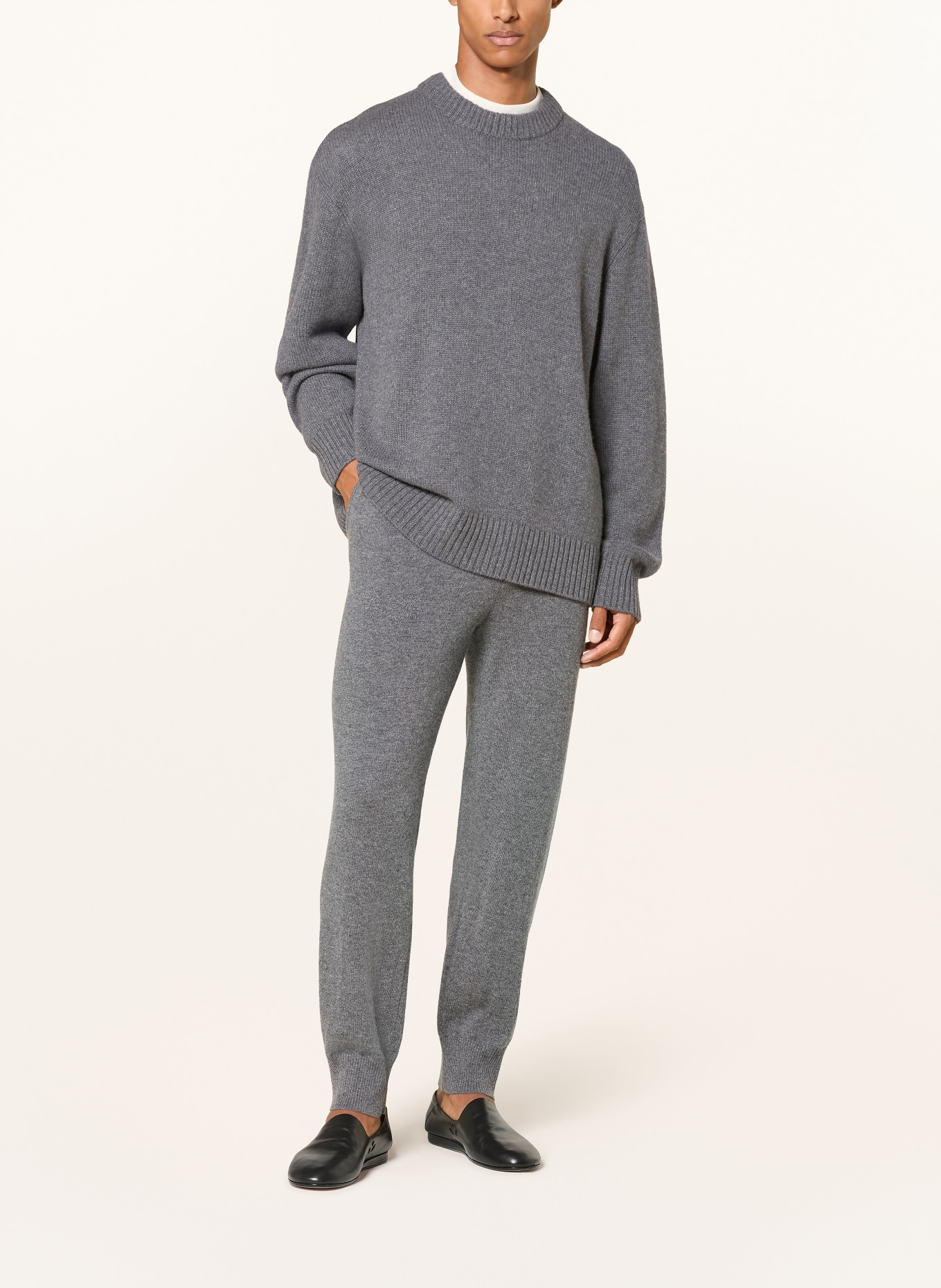 LISA YANG Cashmere-Pullover KRISTIAN: DUNKELGRAU