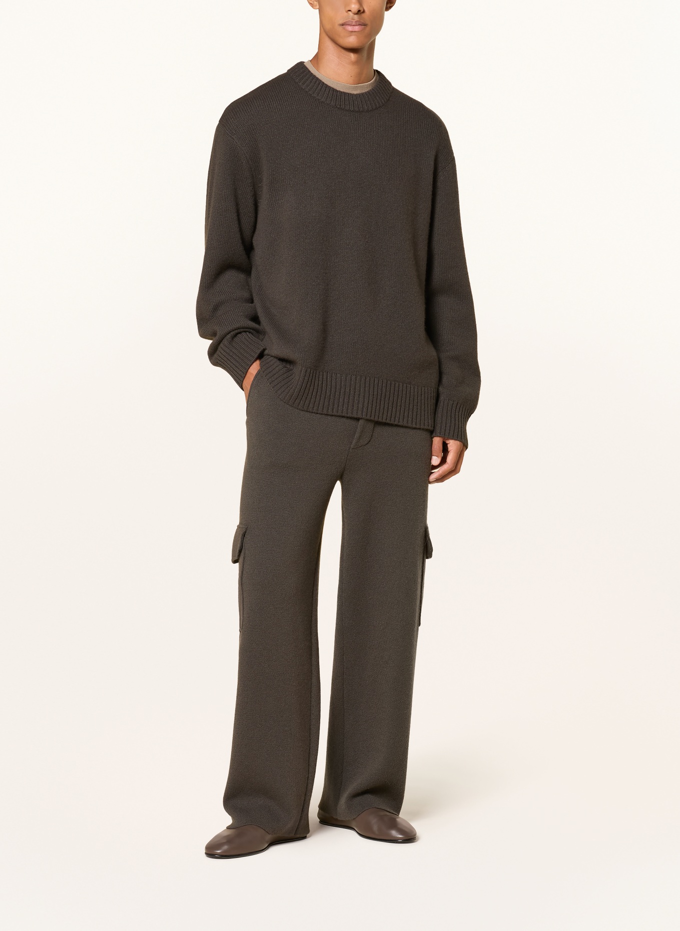 LISA YANG Cashmere-Pullover KRISTIAN: DUNKELBRAUN