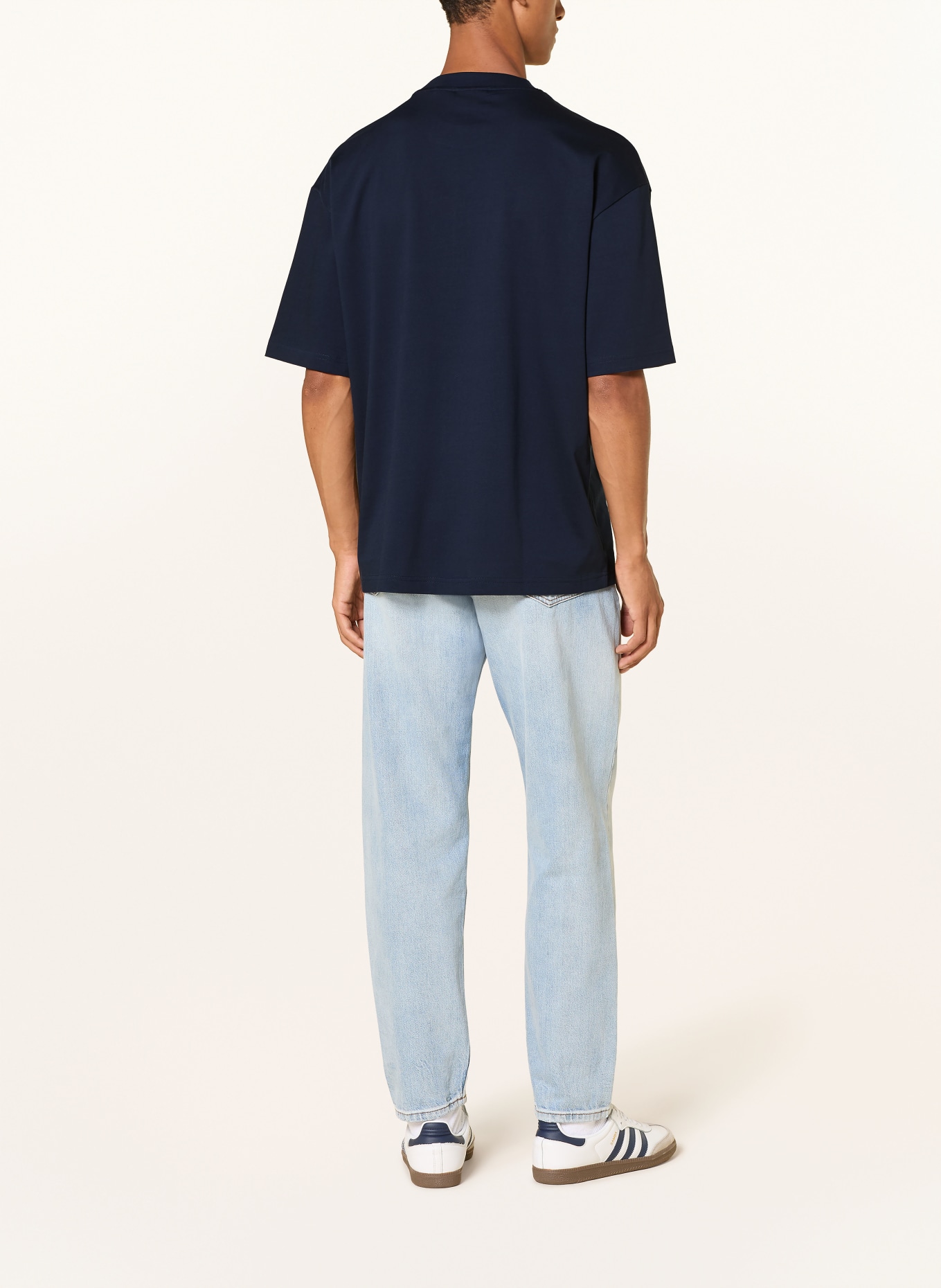 HUGO Tricou DINKEE: ALBASTRU ÎNCHIS