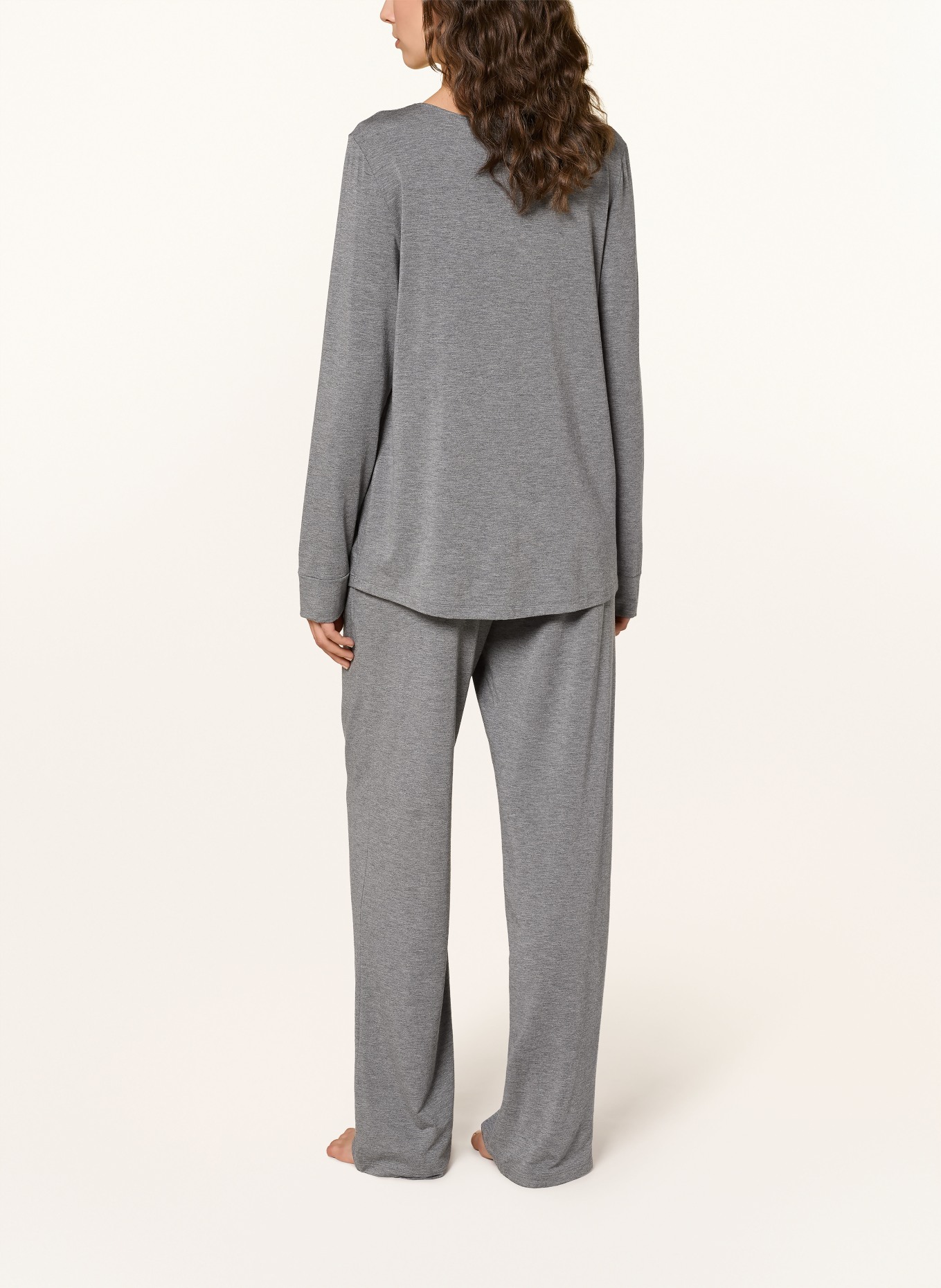 HANRO Schlafhose NATURAL ELEGANCE: GRAU