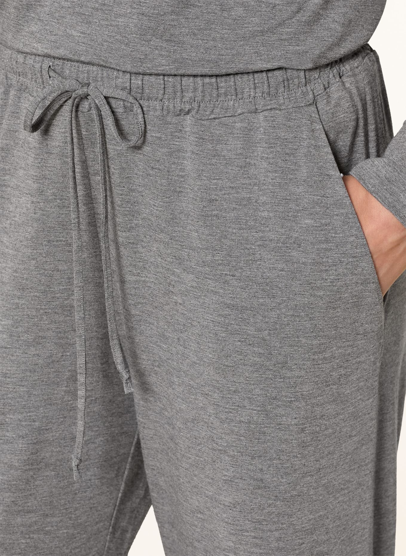 HANRO Schlafhose NATURAL ELEGANCE: GRAU