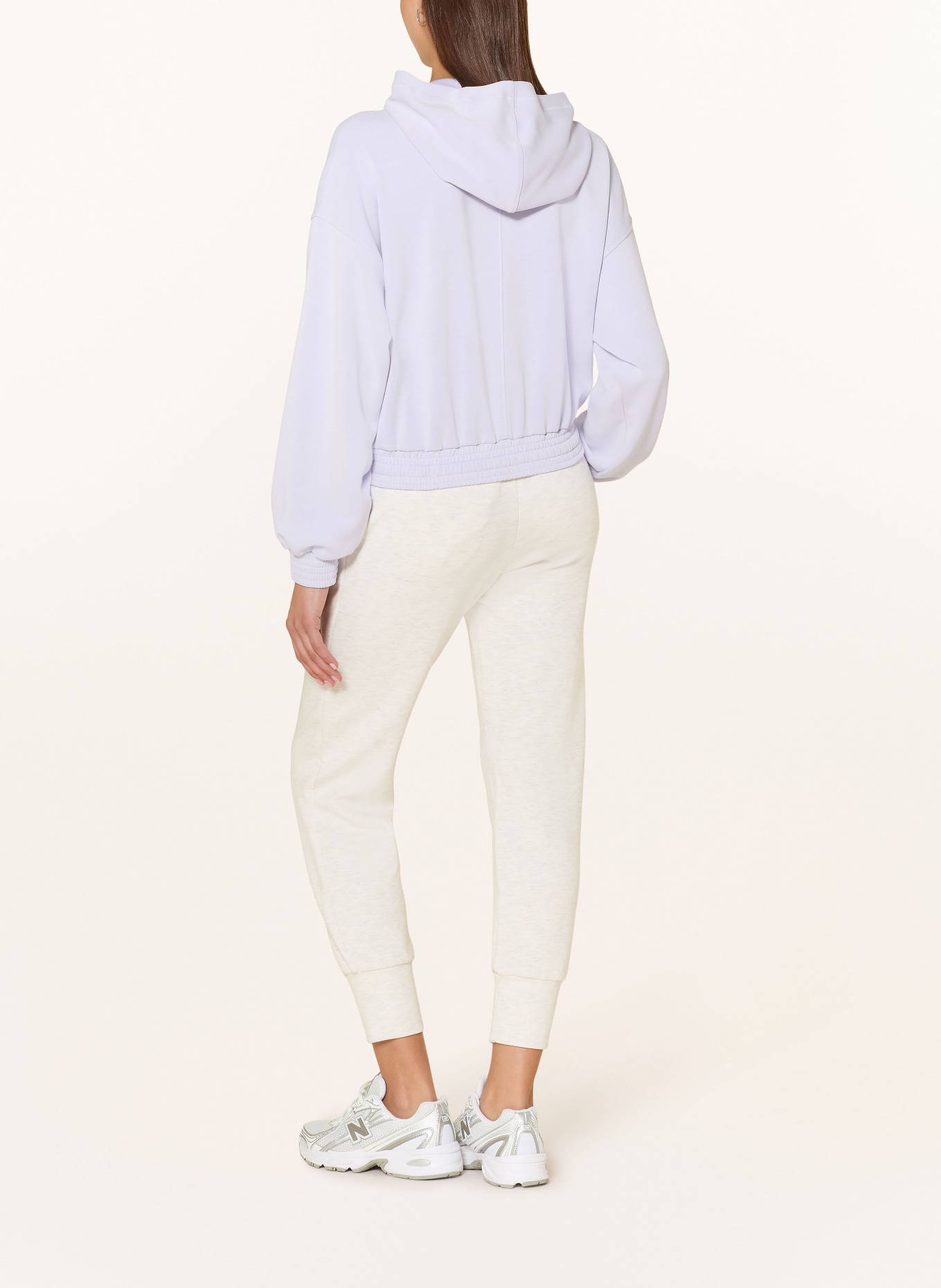 Sweaty Betty Mikina s kapucí SAND WASH: SVĚTLE FIALOVÁ