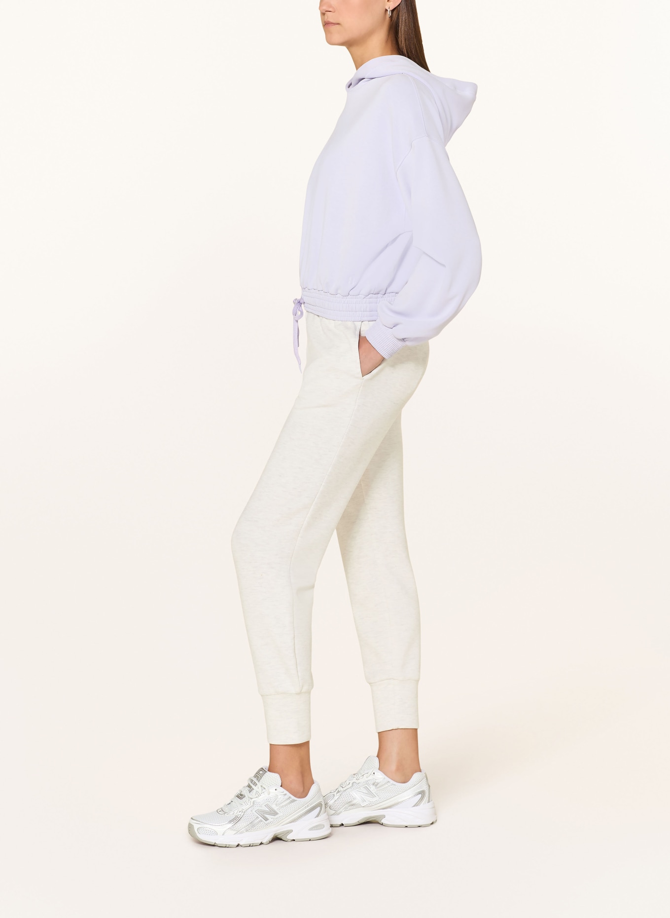 Sweaty Betty Mikina s kapucí SAND WASH: SVĚTLE FIALOVÁ