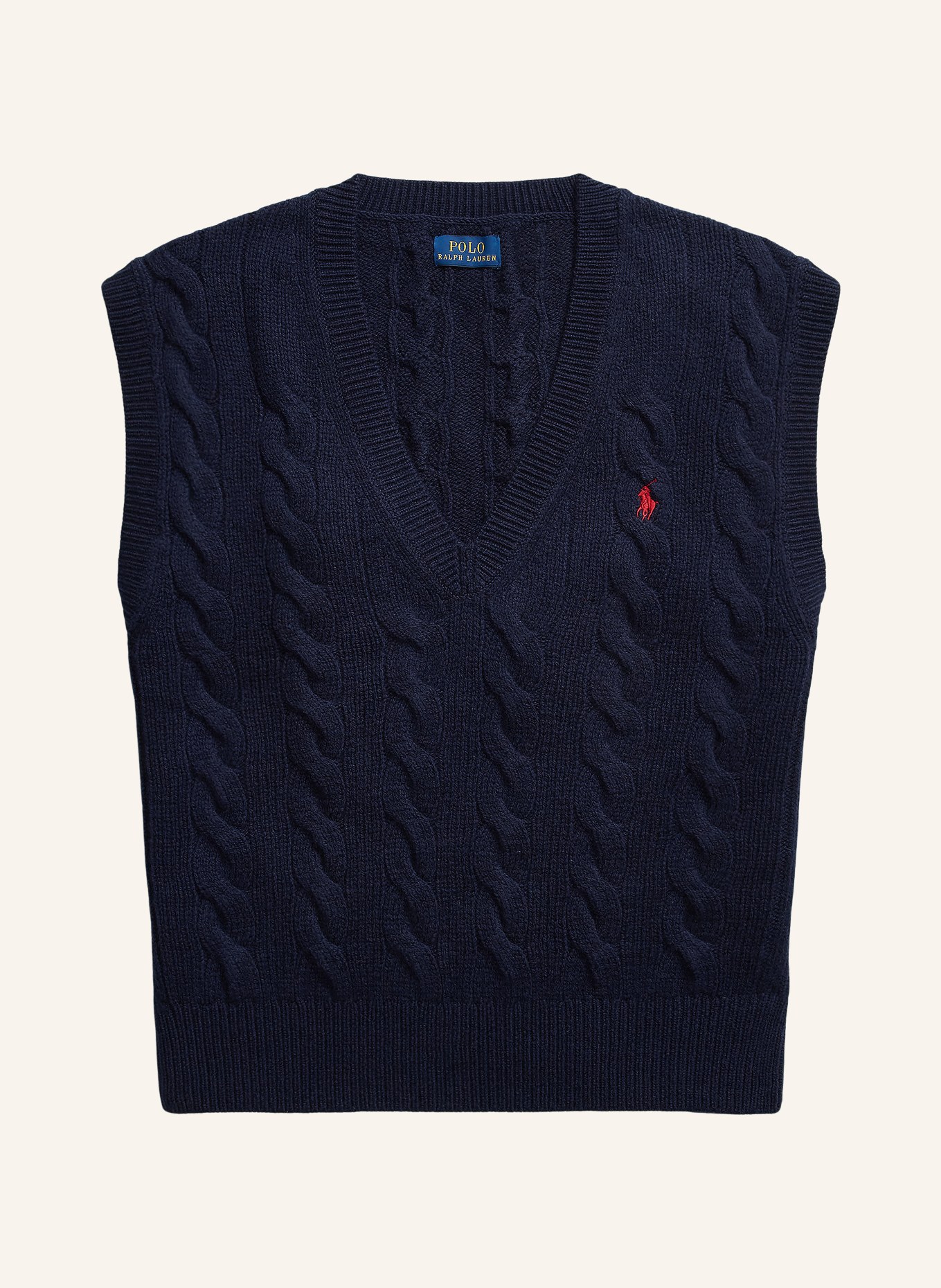 POLO RALPH LAUREN pull sans manches: BLEU FONCÉ