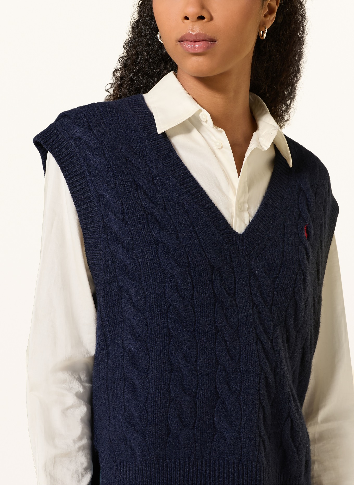 POLO RALPH LAUREN pull sans manches: BLEU FONCÉ