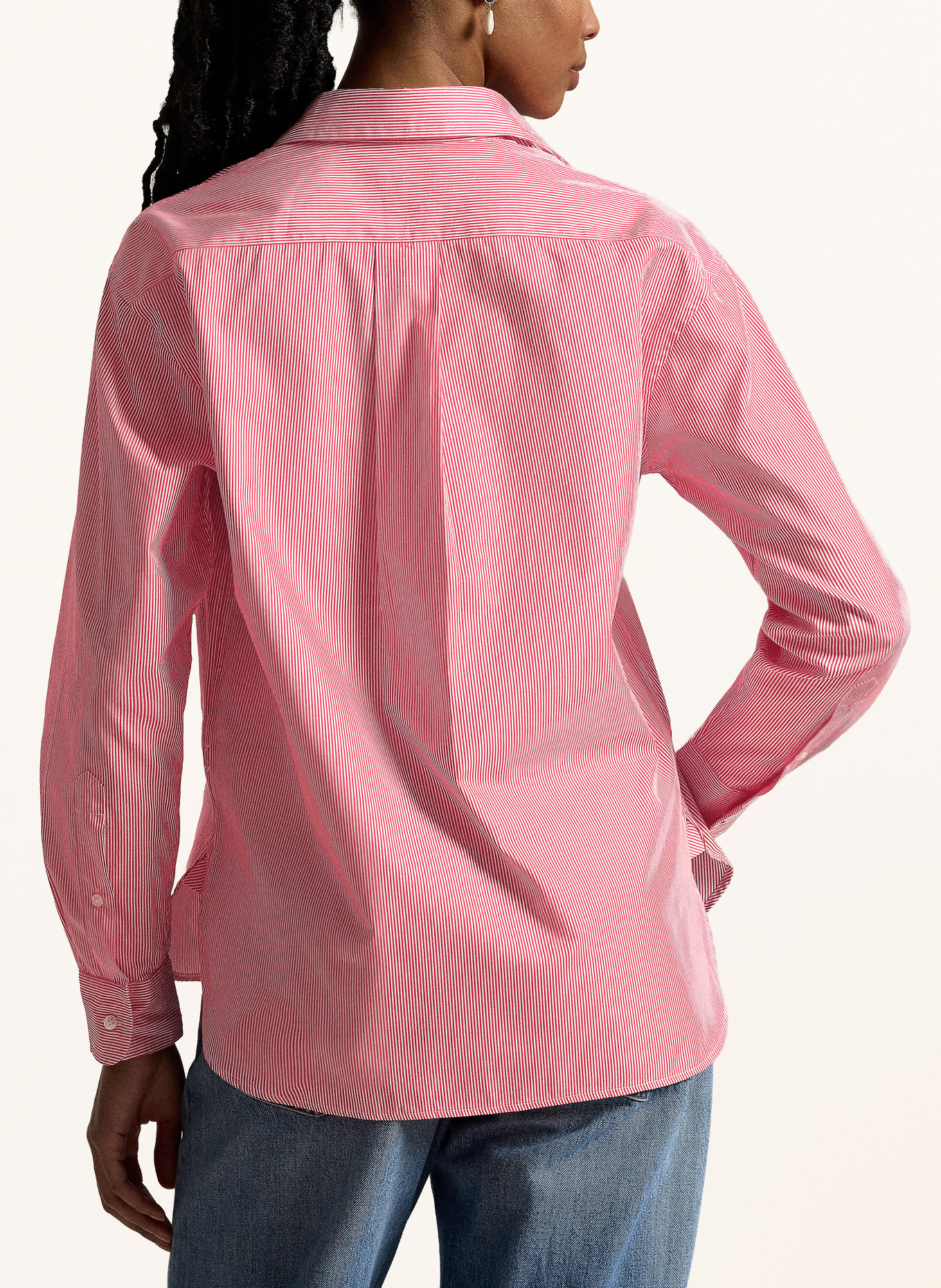 POLO RALPH LAUREN chemise: ROUGE / BLANC
