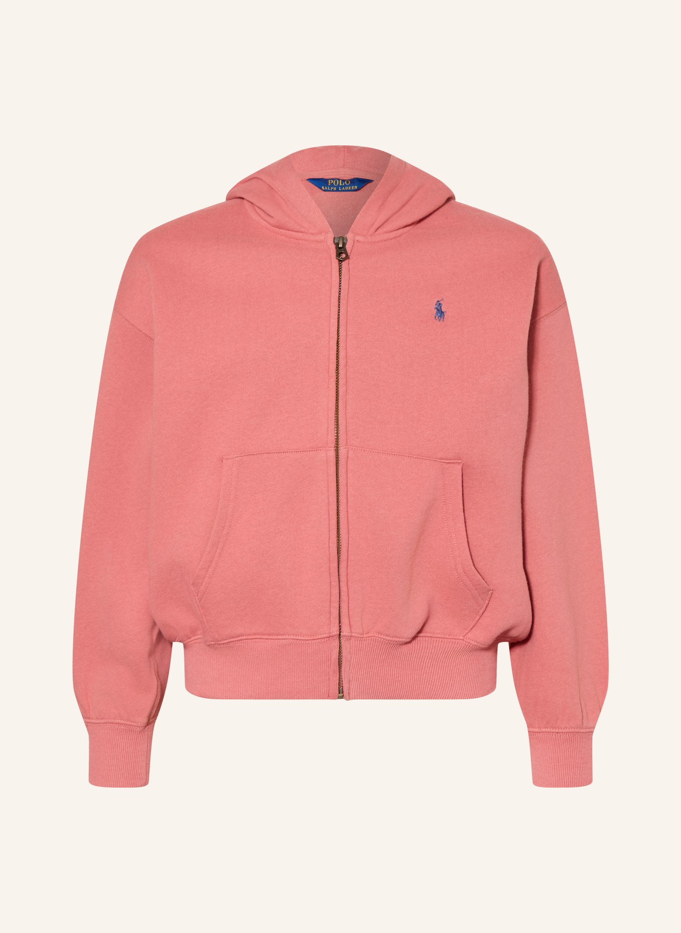 POLO RALPH LAUREN Sweatjacke: ALTROSA / DUNKELBLAU