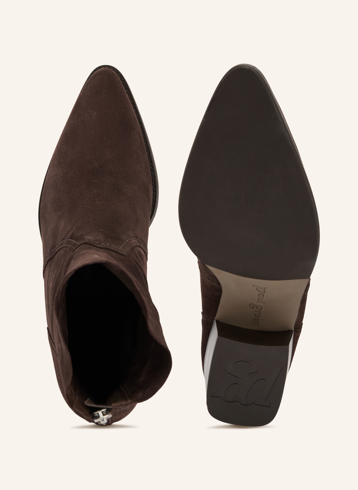 paul green Cowboy Boots: DUNKELBRAUN