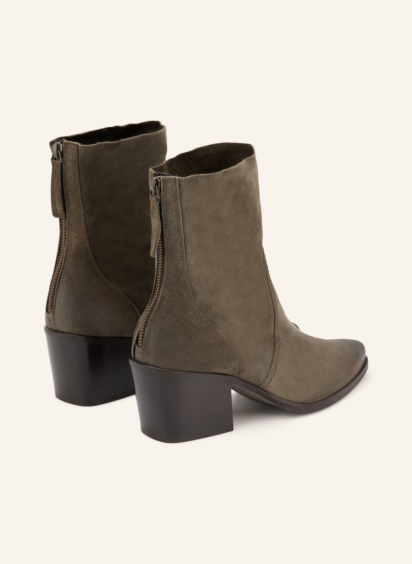 paul green Cowboy Boots: KHAKI