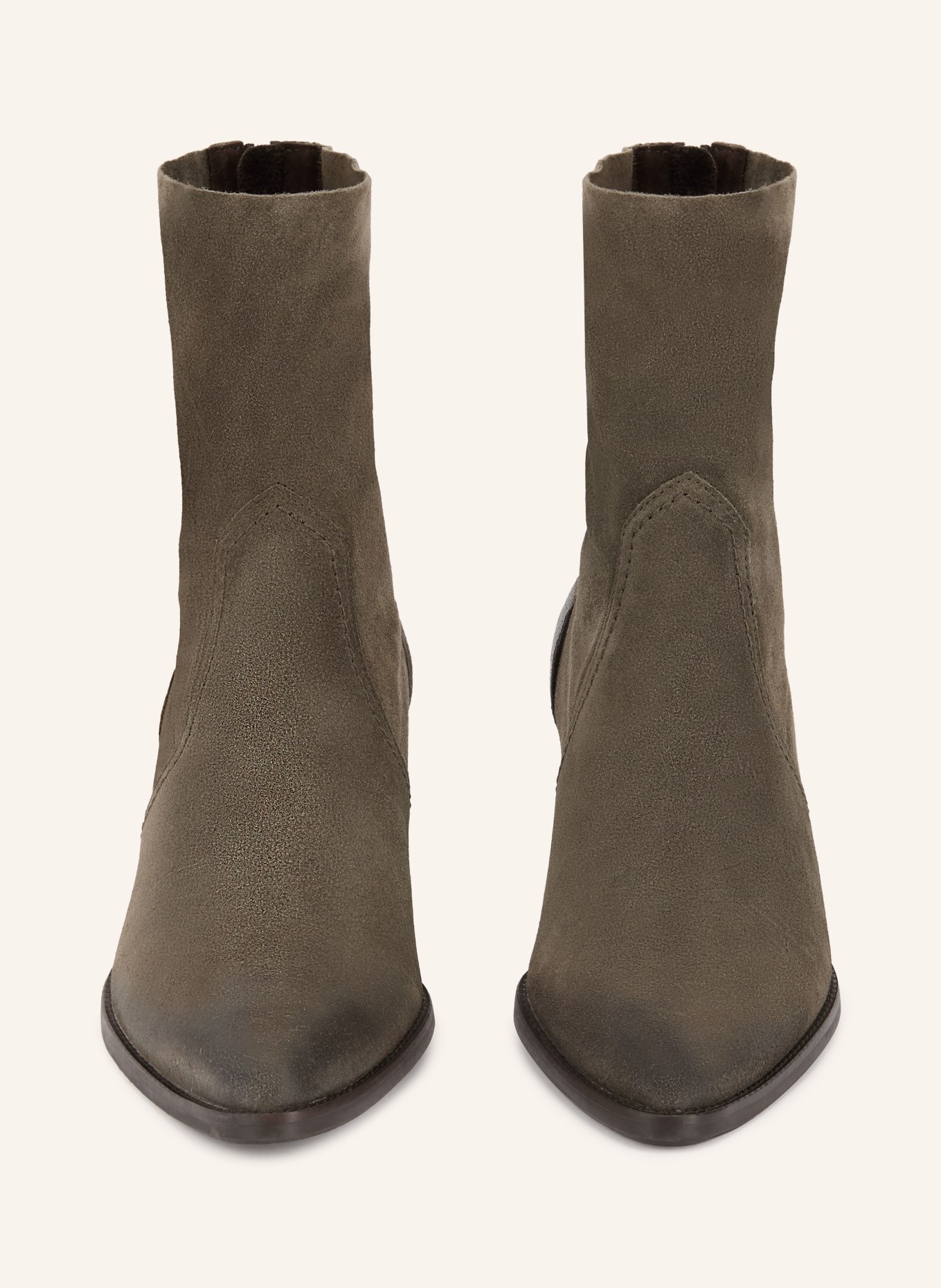paul green Cowboy Boots: KHAKI