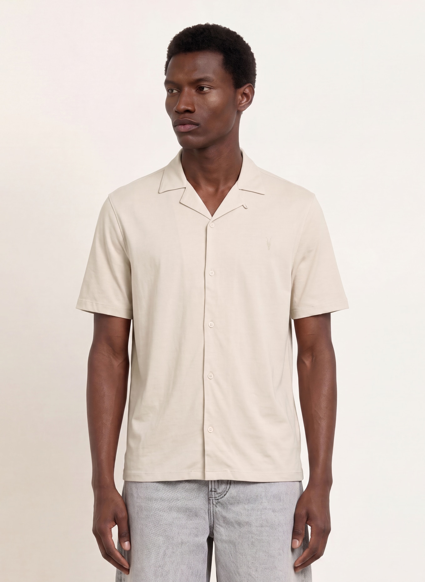 ALLSAINTS Resorthemd HUDSON Relaxed Fit: ECRU