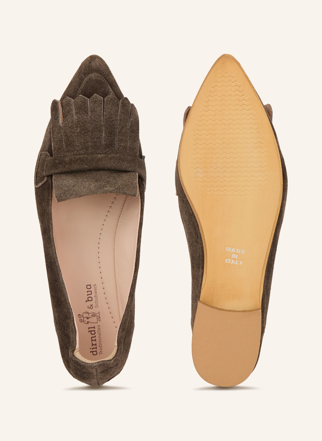 Dirndl & Bua Loafer ANTIBOCK: KHAKI