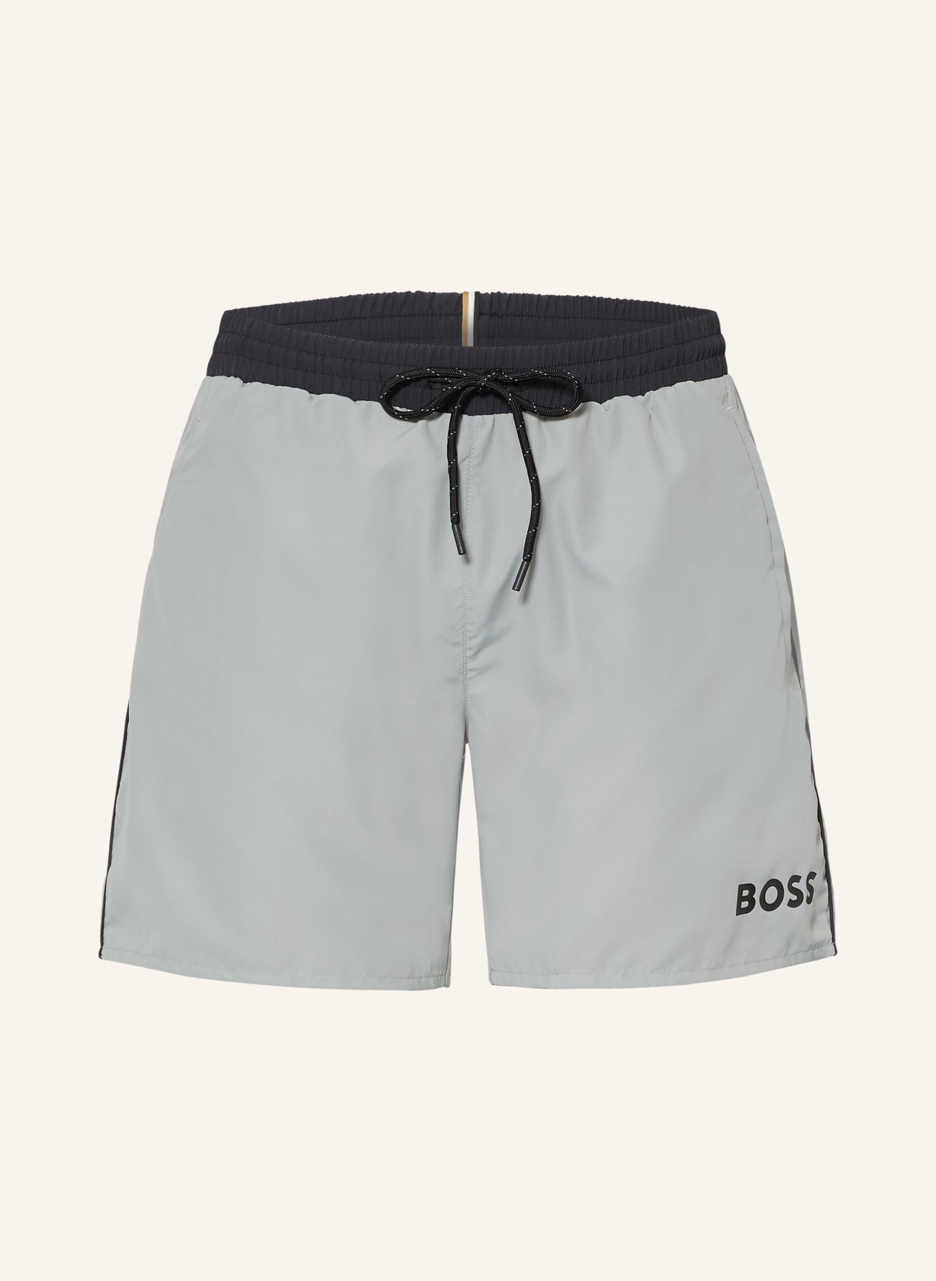 BOSS STARFISH swim shorts: GRAY / BLACK