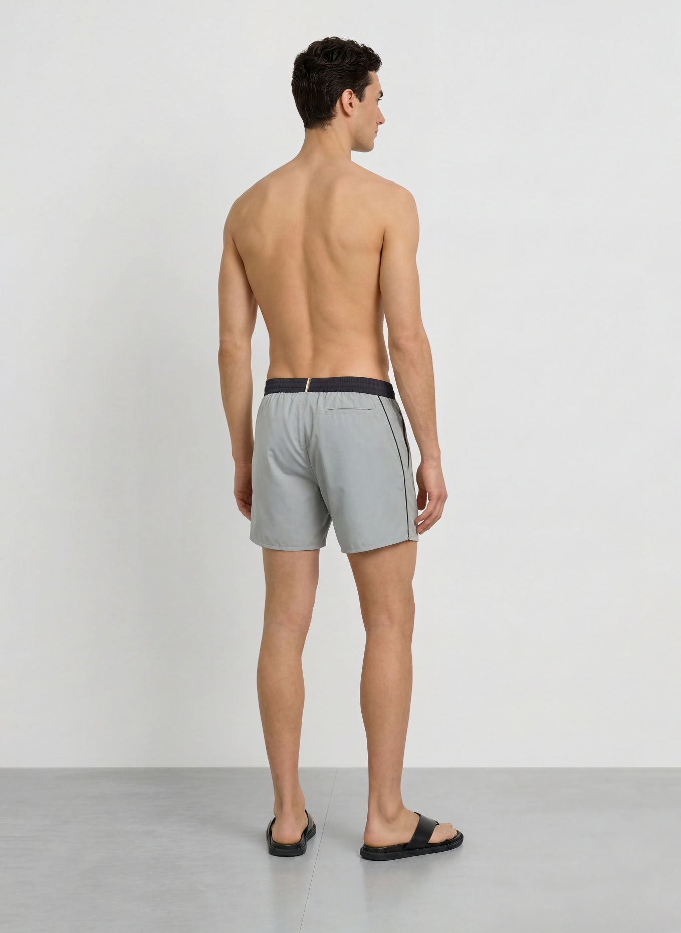 BOSS STARFISH swim shorts: GRAY / BLACK