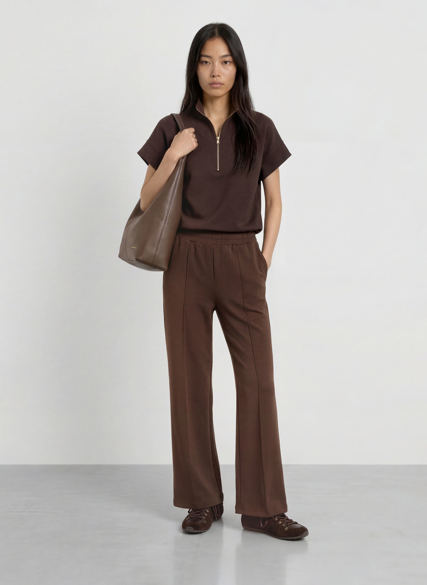 VARLEY Sweatpants: DUNKELBRAUN