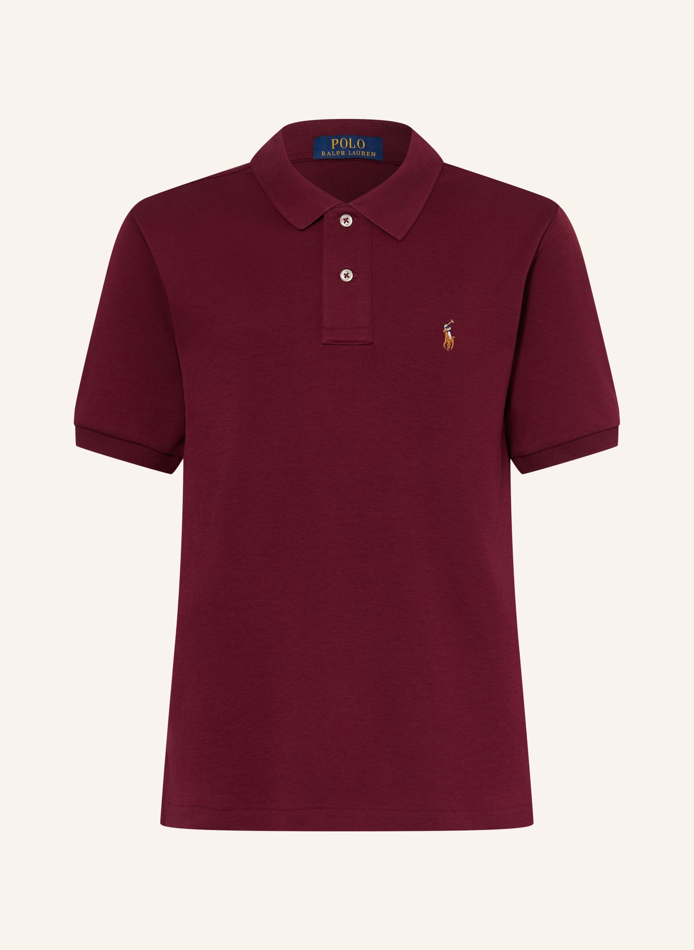POLO RALPH LAUREN Polo en jersey: ROUGE FONCÉ