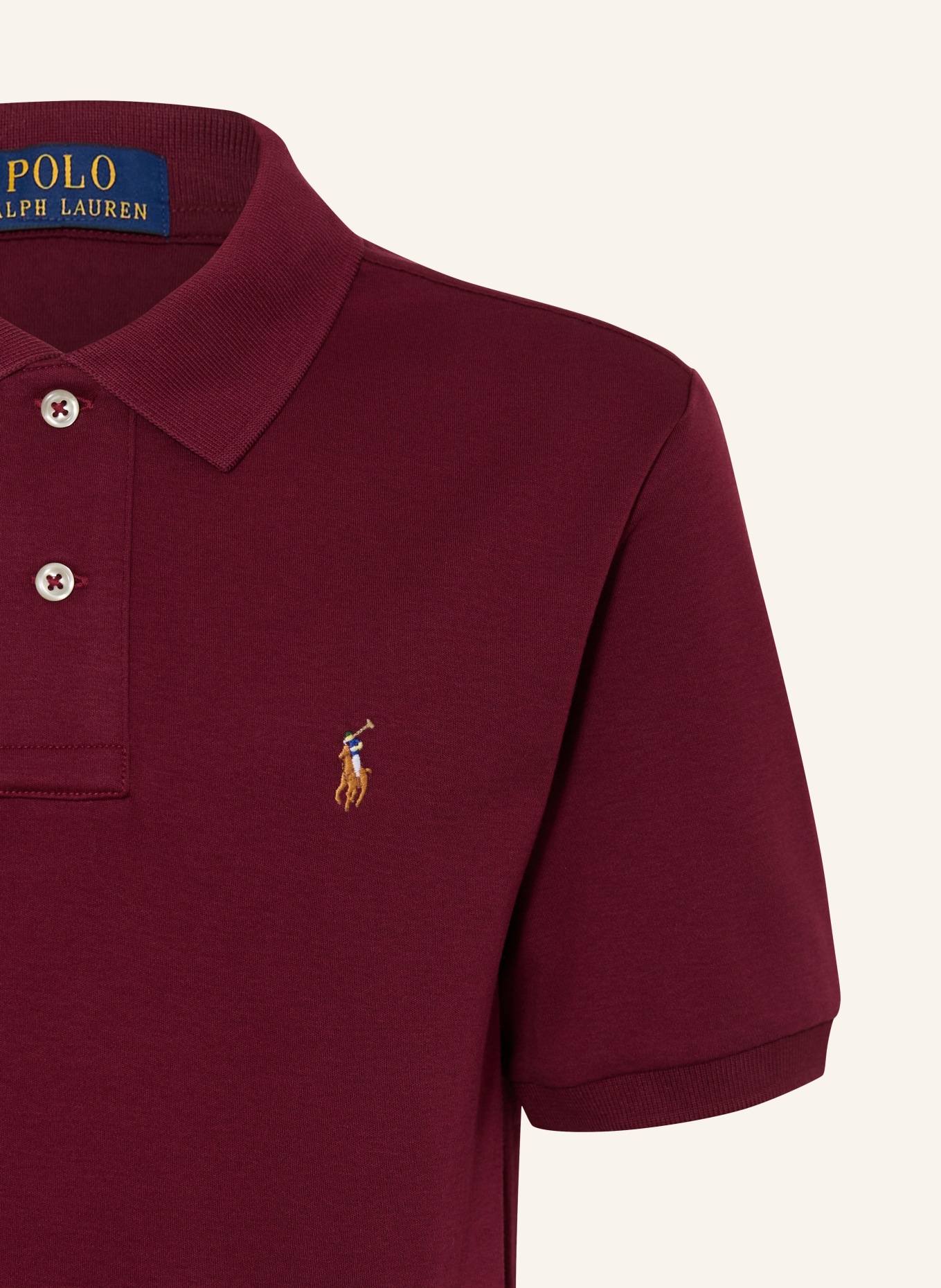 POLO RALPH LAUREN Polo en jersey: ROUGE FONCÉ