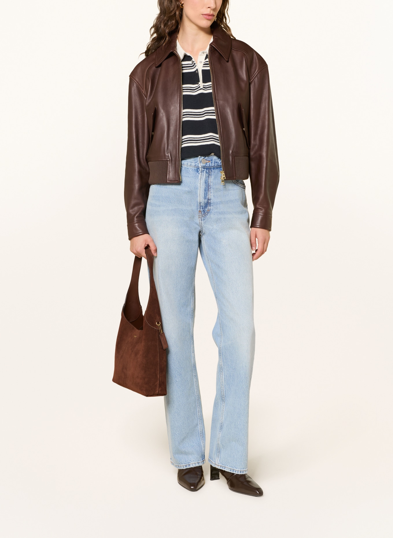 COACH Tas BROOKLYN 28: MARRON FONCÉ
