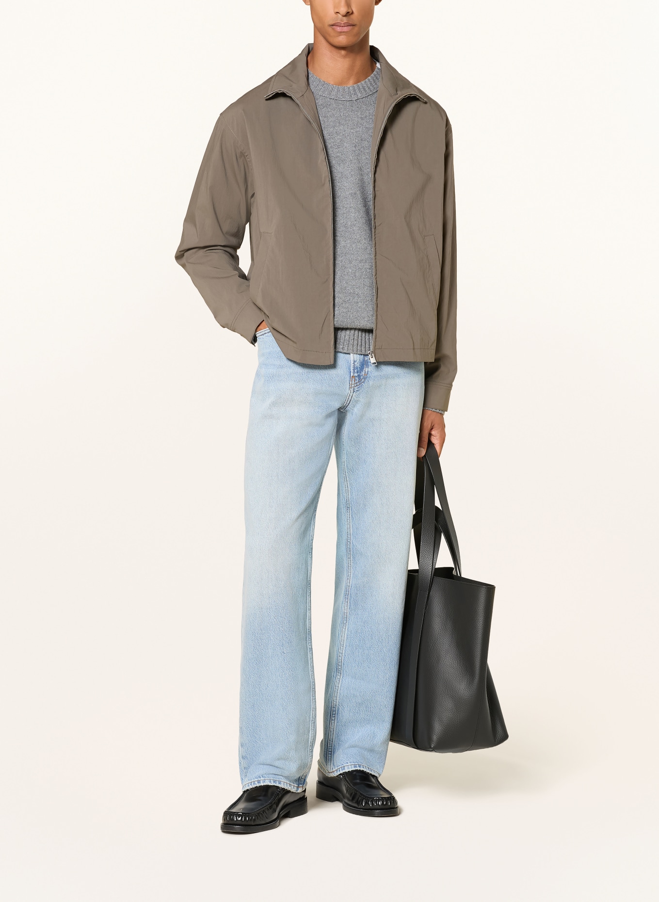 FRAME Kashmir-sweater: GRÅ