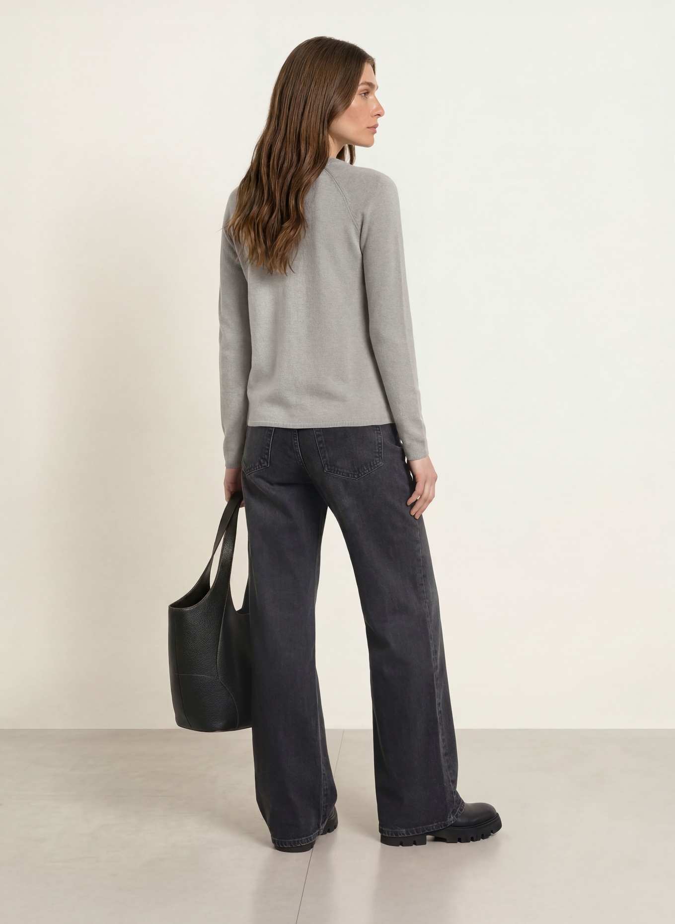 rosemunde Strickjacke LAICA mit Cashmere: GRAU