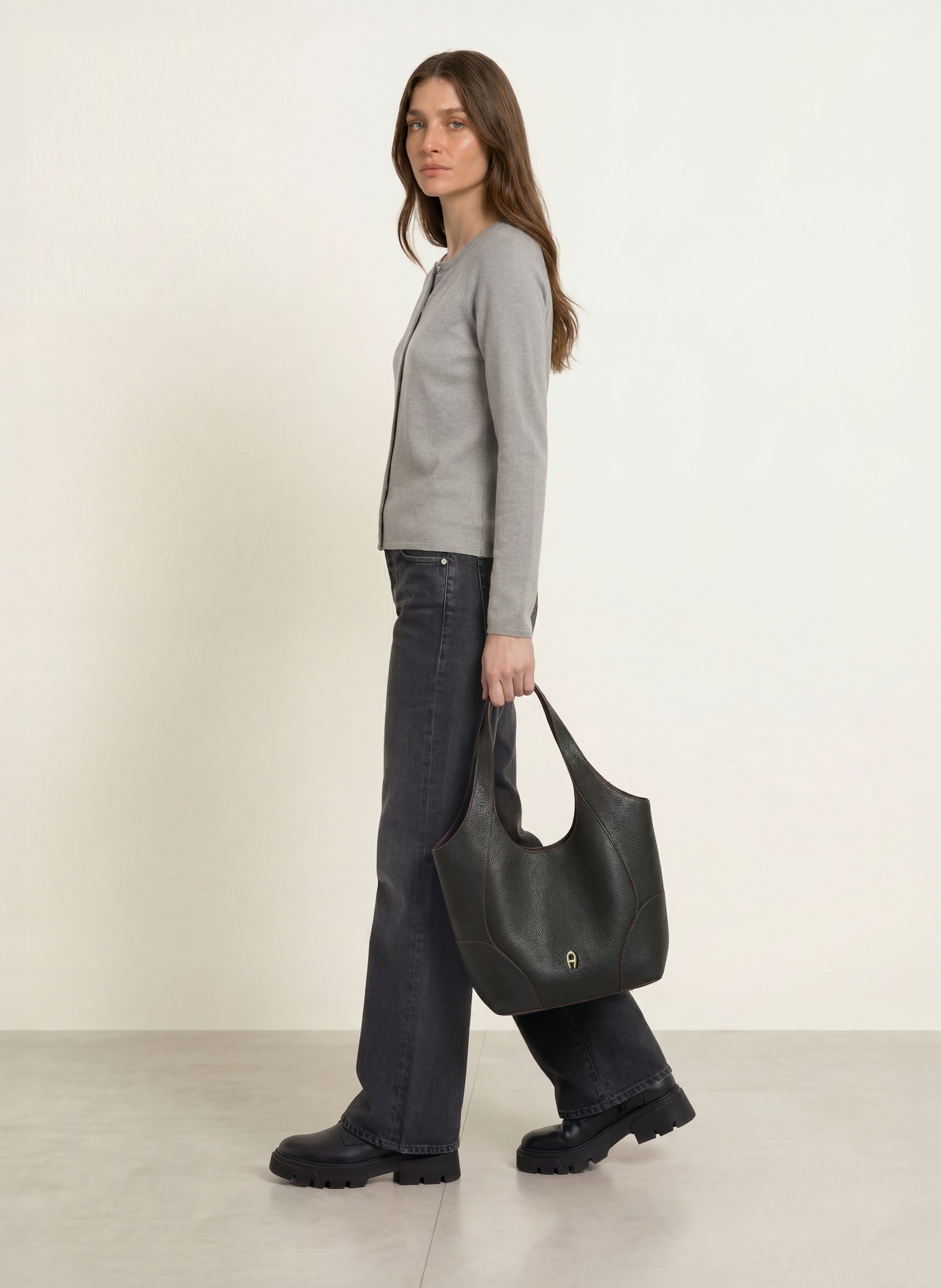 rosemunde Strickjacke LAICA mit Cashmere: GRAU