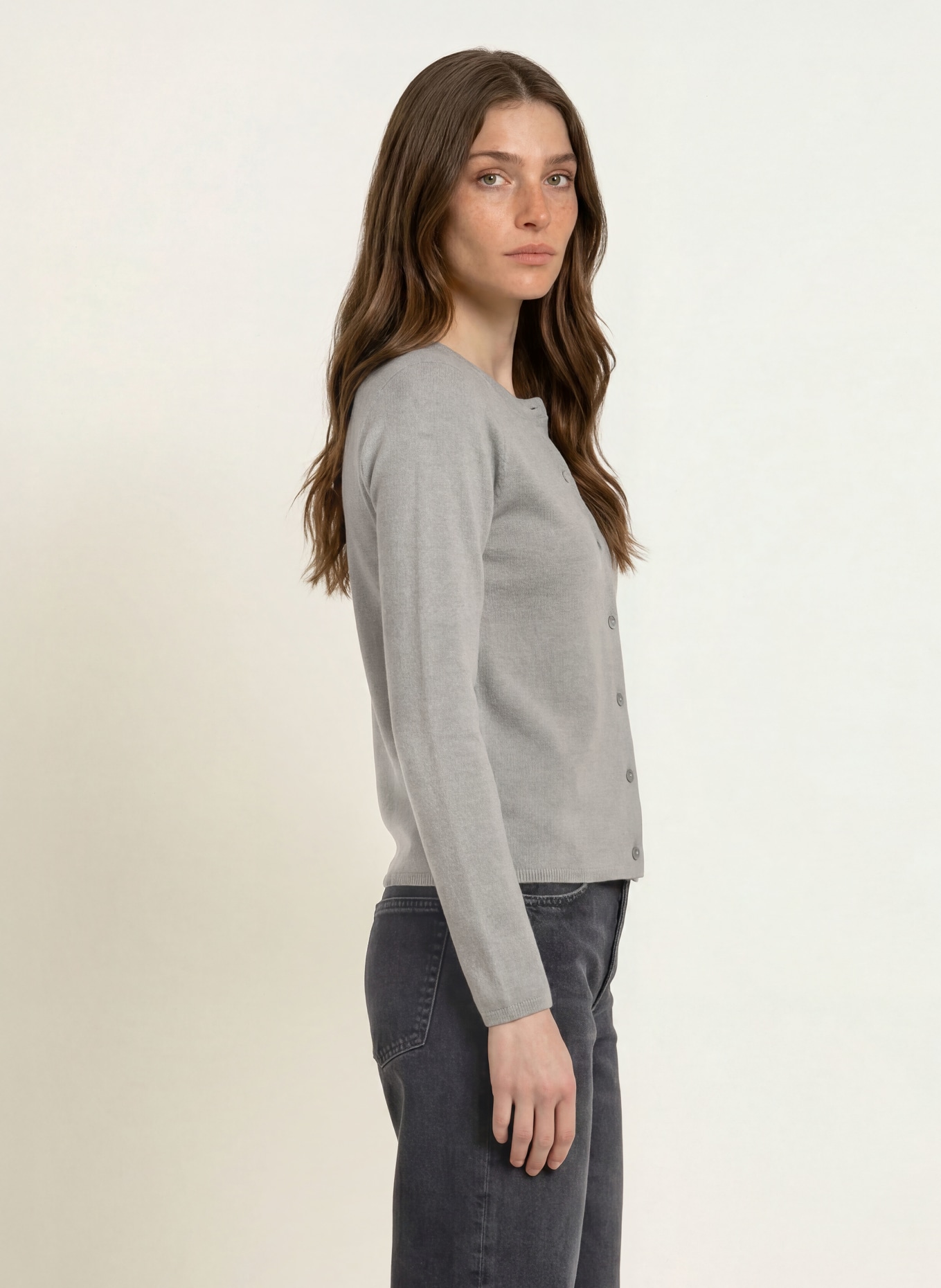 rosemunde Strickjacke LAICA mit Cashmere: GRAU