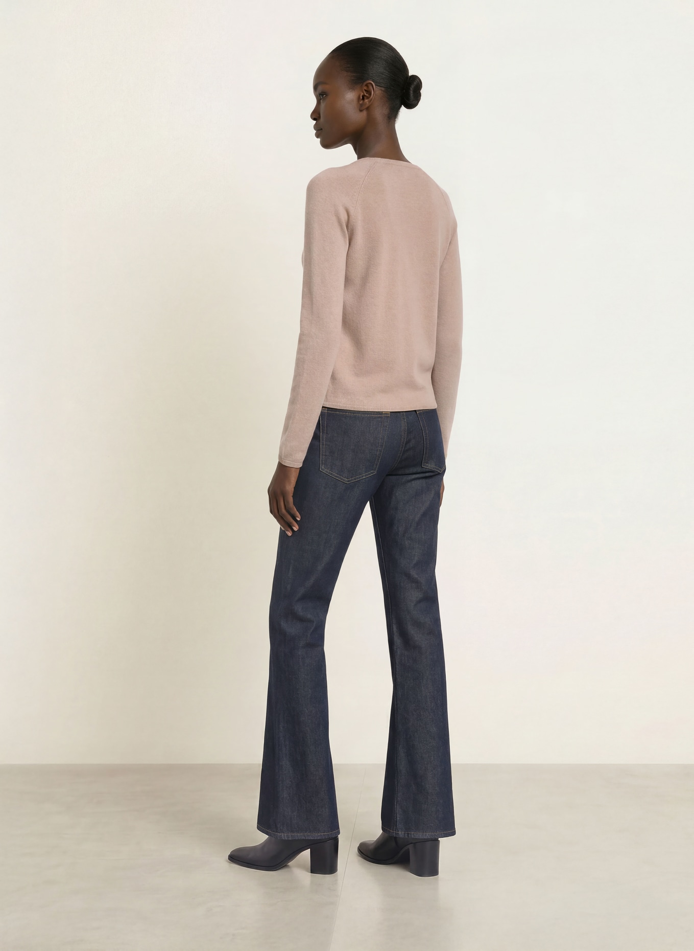 rosemunde Stickad kofta LAICA med kashmir: BEIGE