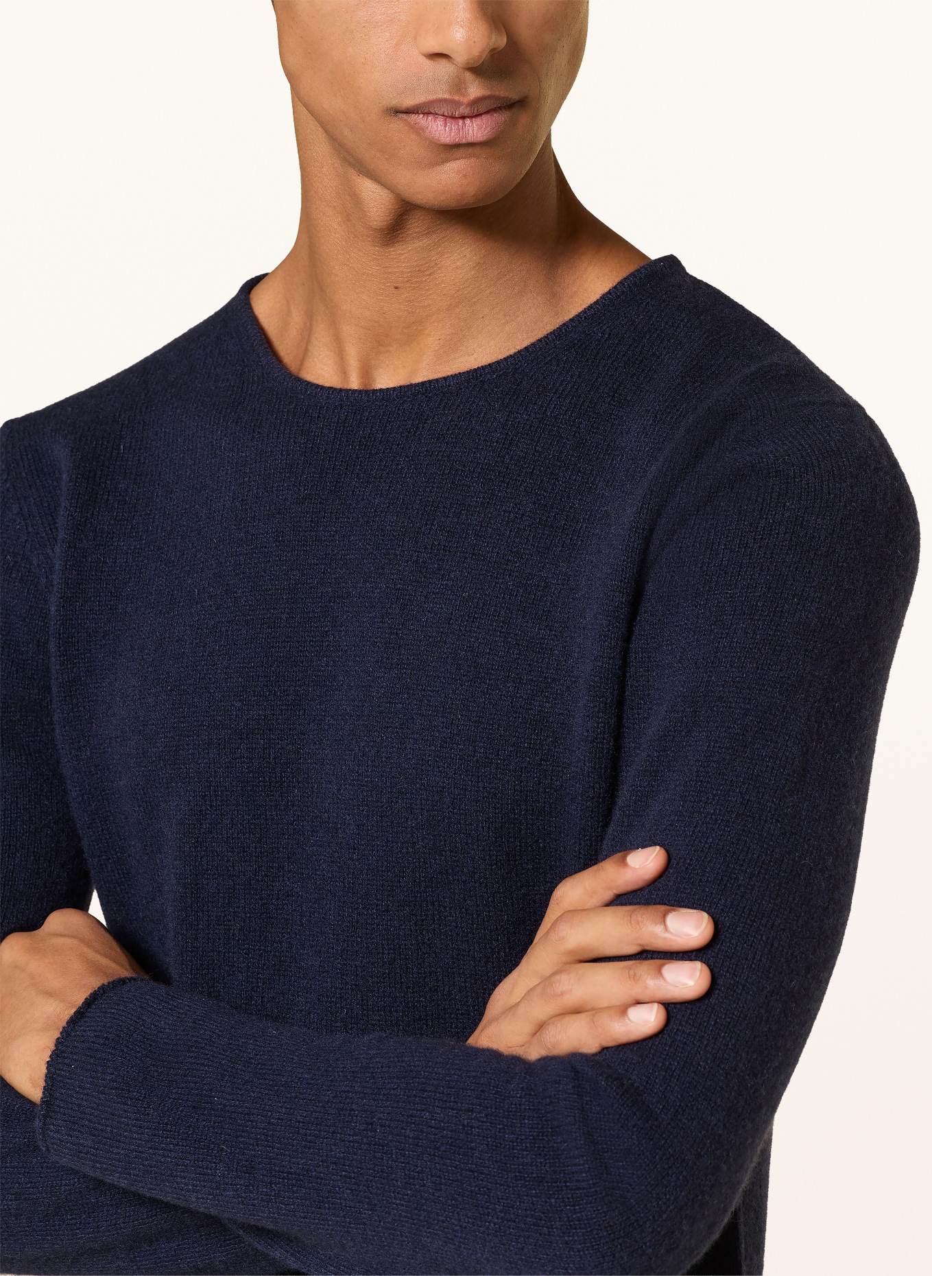 DANIELE FIESOLI Kasjmier trui: DONKERBLAUW