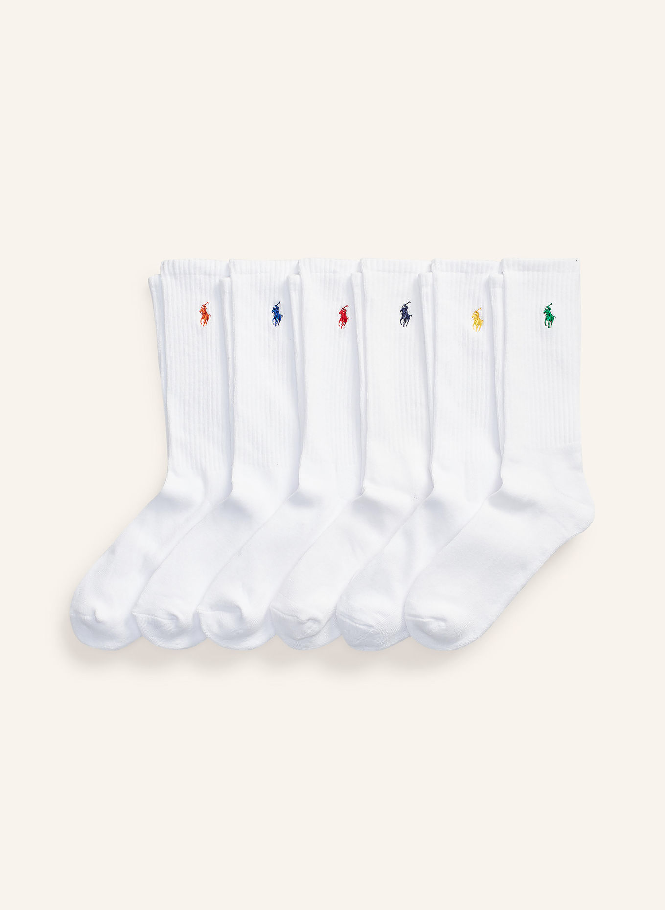POLO RALPH LAUREN 6-pack of socks: WHITE