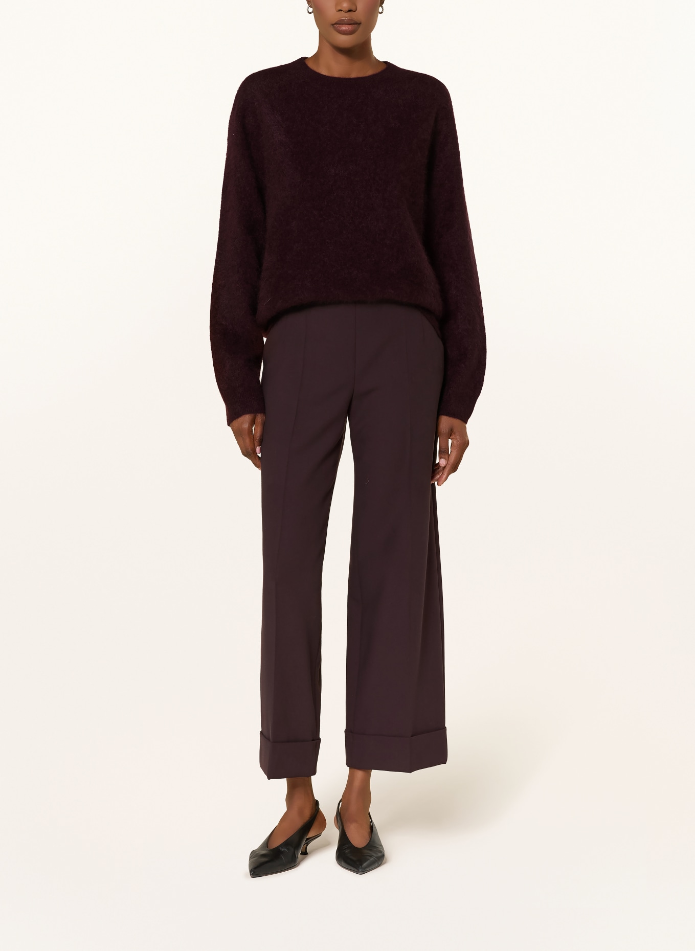 windsor. Cashmere sweater: DARK PURPLE