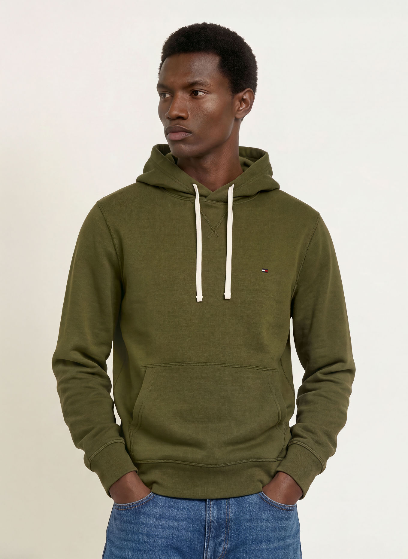 TOMMY HILFIGER Hoodie: GREEN