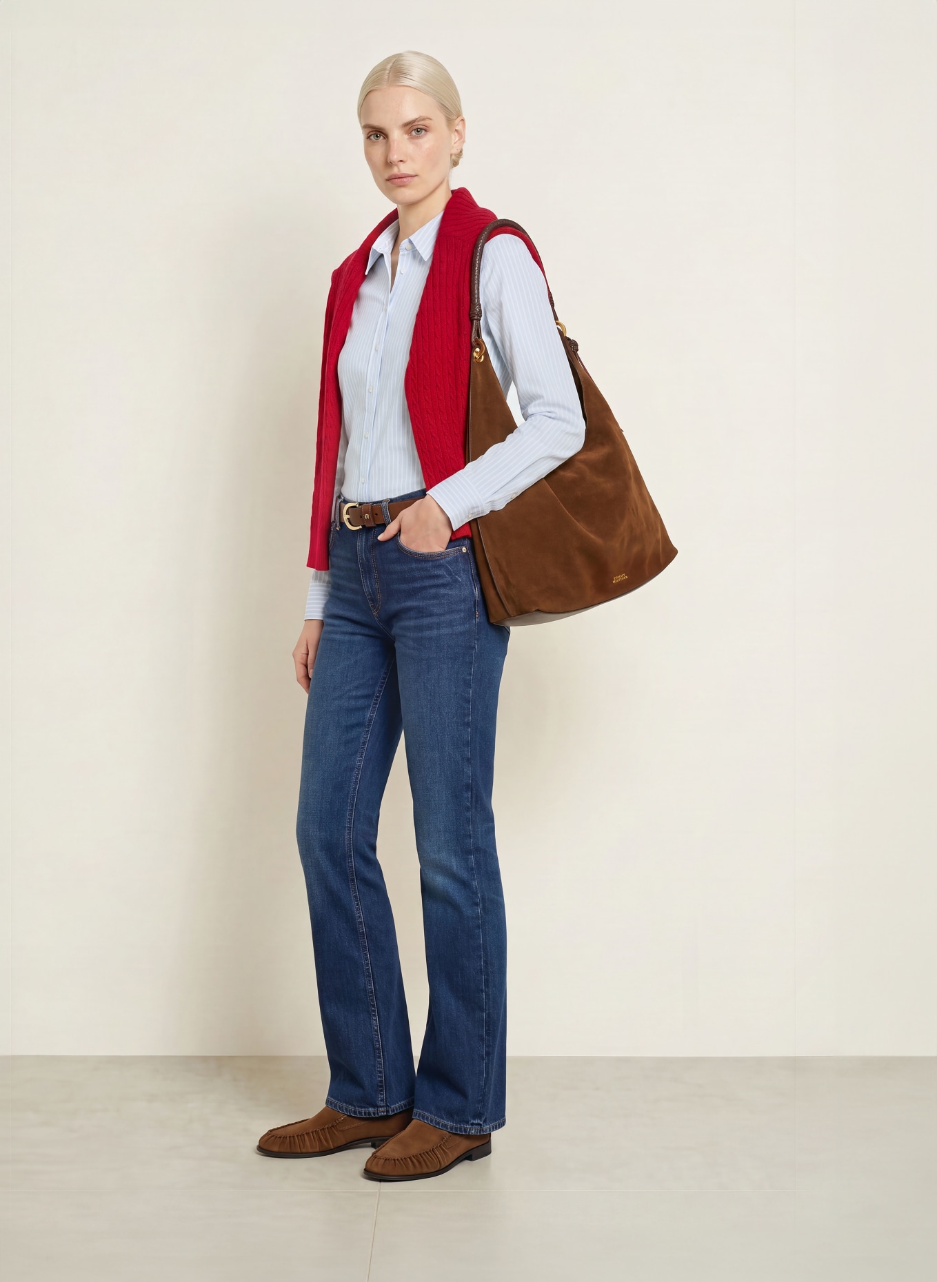 TOMMY HILFIGER Hemdbluse aus Piqué: WEISS / HELLBLAU