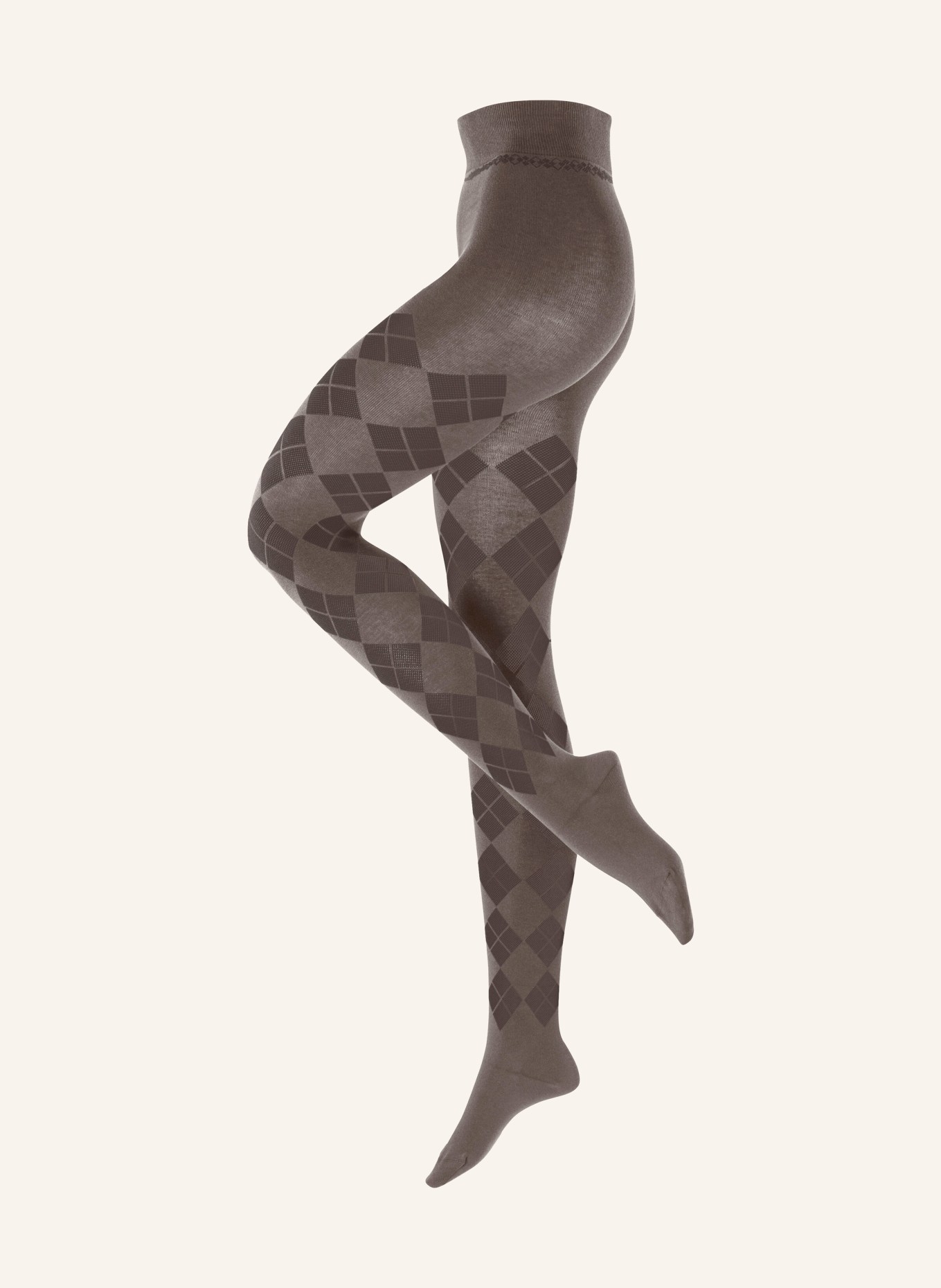 Burlington FINE ARGYLE tights: 5321 maple brown