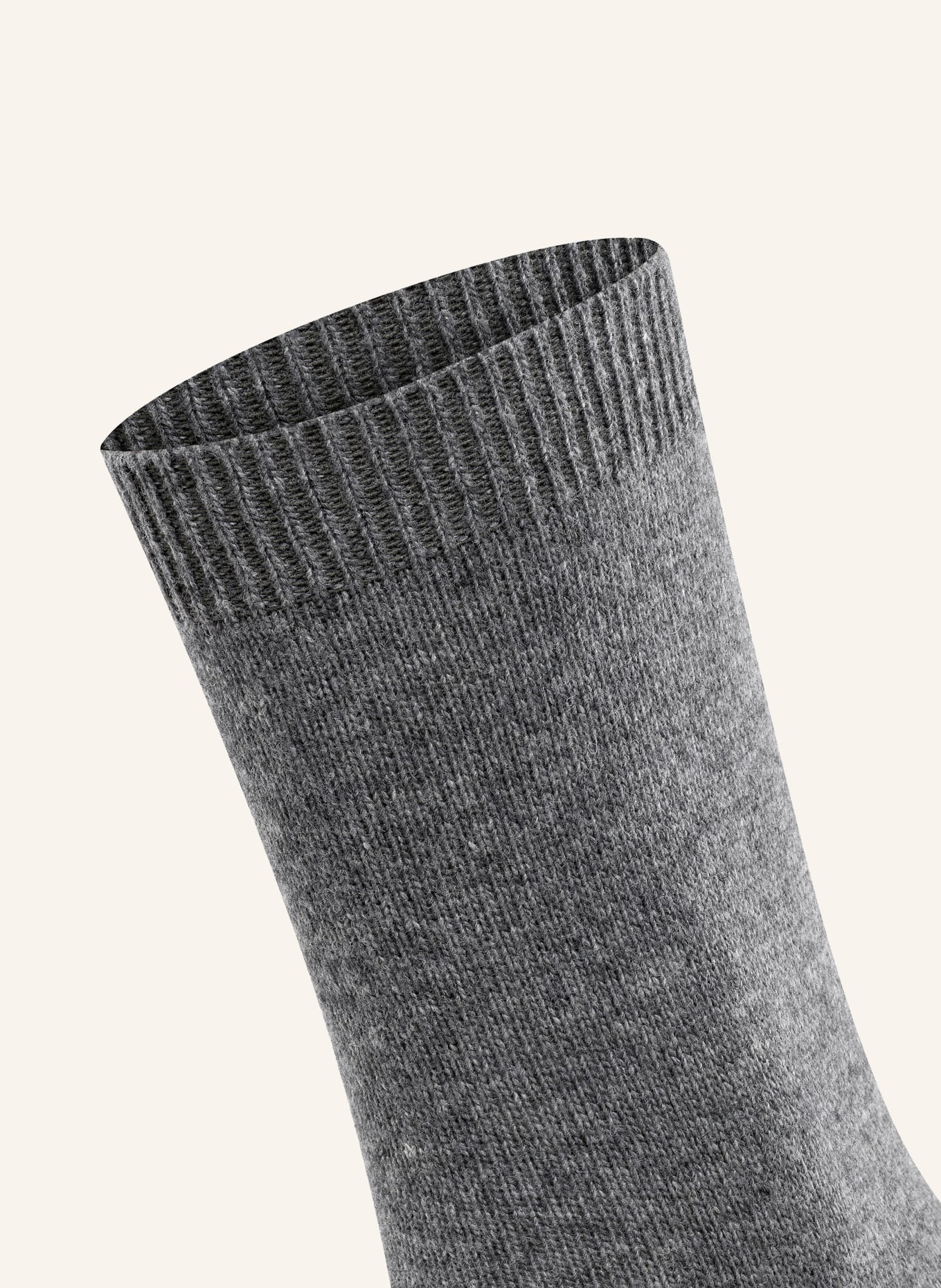FALKE Strumpor COSY WOOL med merinoull: 3390 LJUSGRÅ MEL.