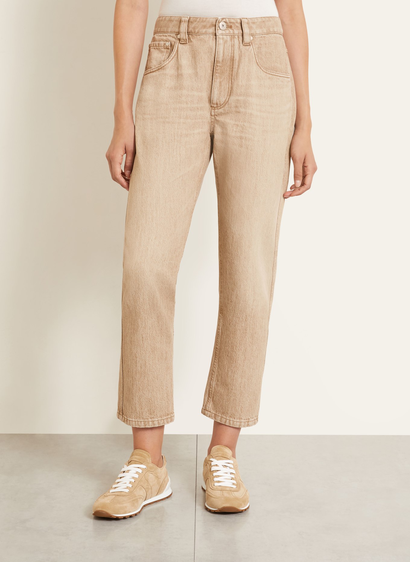 BRUNELLO CUCINELLI Rechte jeans: C9037 DESERT DENIM