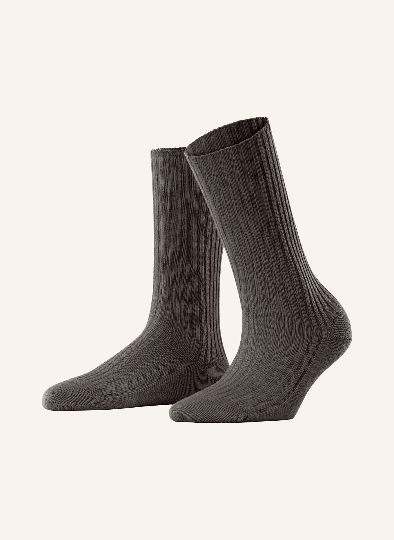 FALKE Strümpfe COSY WOOL BOOT mit Merinowolle: 5233 DARK BROWN