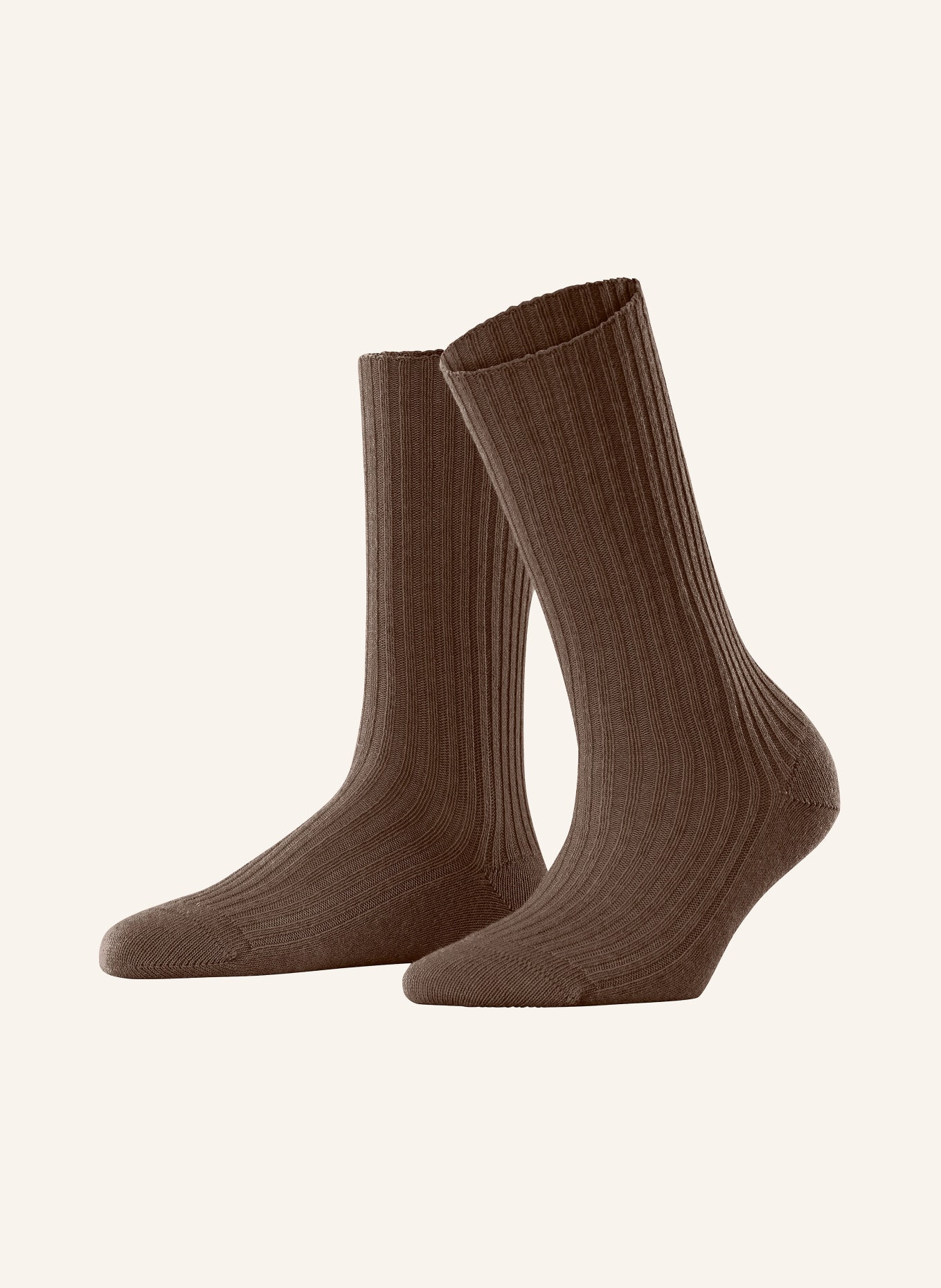 FALKE COSY WOOL BOOT socks with merino wool: 5520 CAPPUCINO