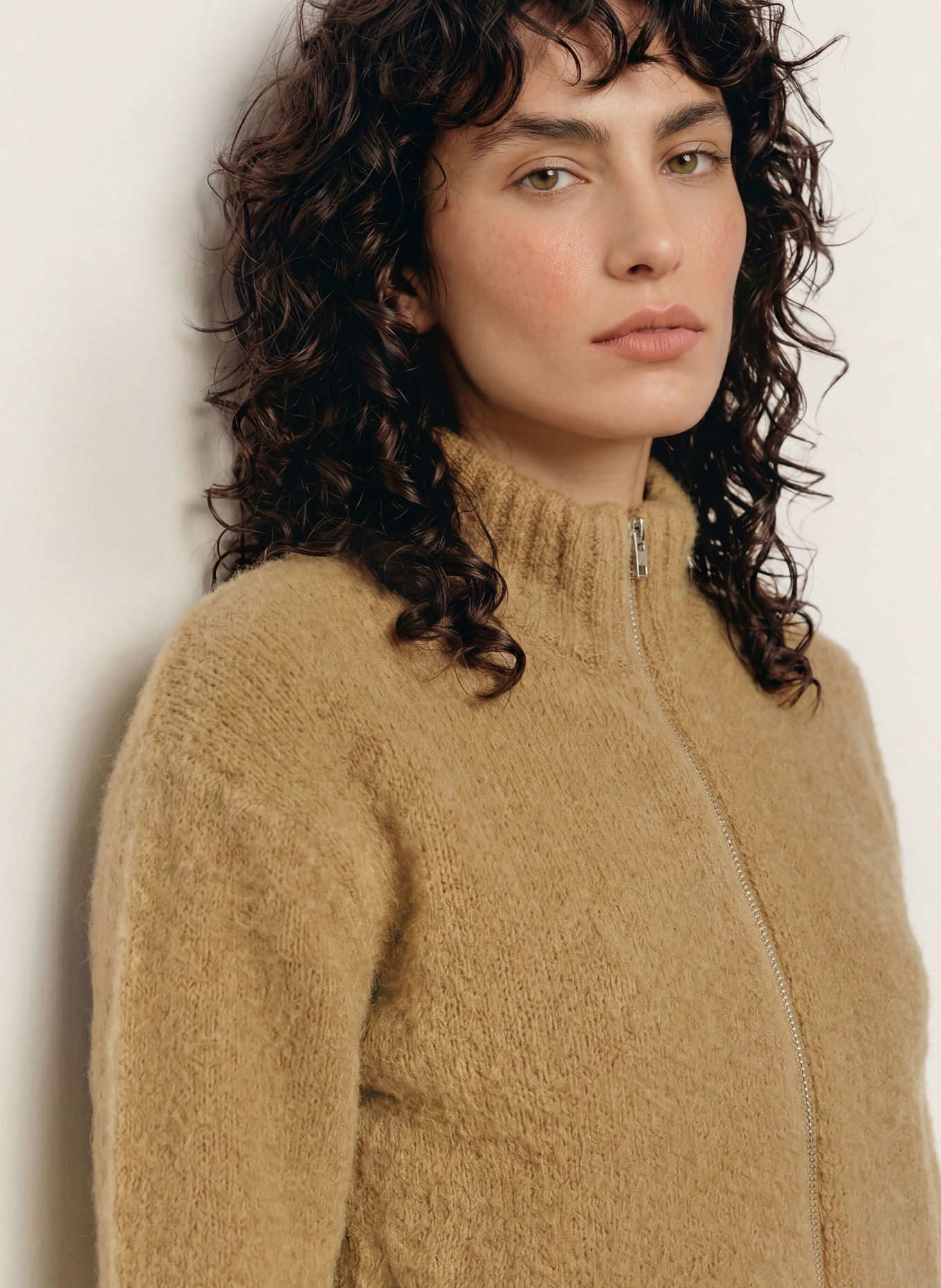 SAMSØE SAMSØE Cardigan SAJEANNE with alpaca: BEIGE
