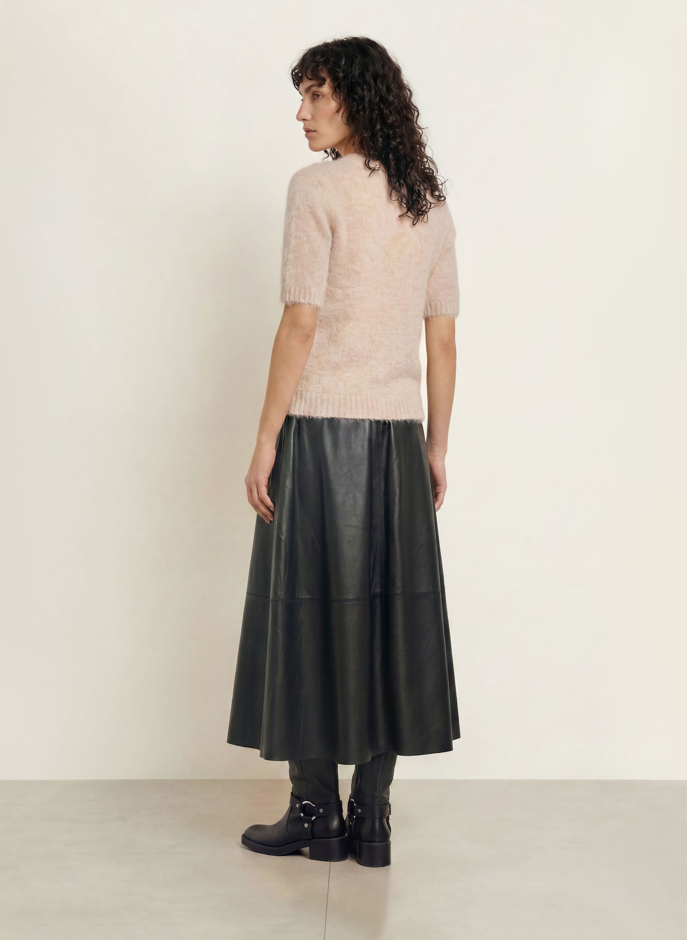 SAMSØE SAMSØE Knit shirt SAJEANNE with alpaca: BEIGE
