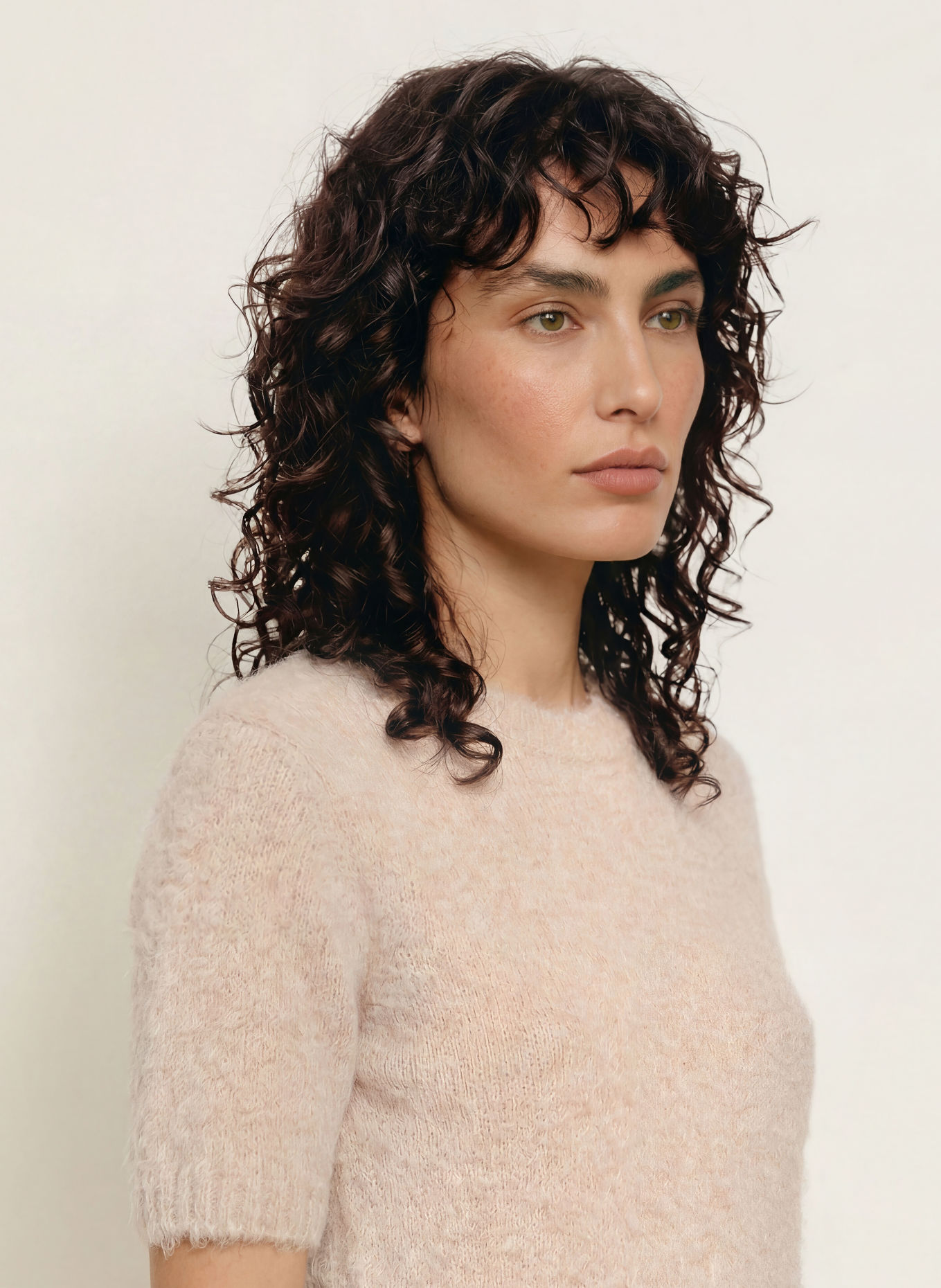 SAMSØE SAMSØE Knit shirt SAJEANNE with alpaca: BEIGE