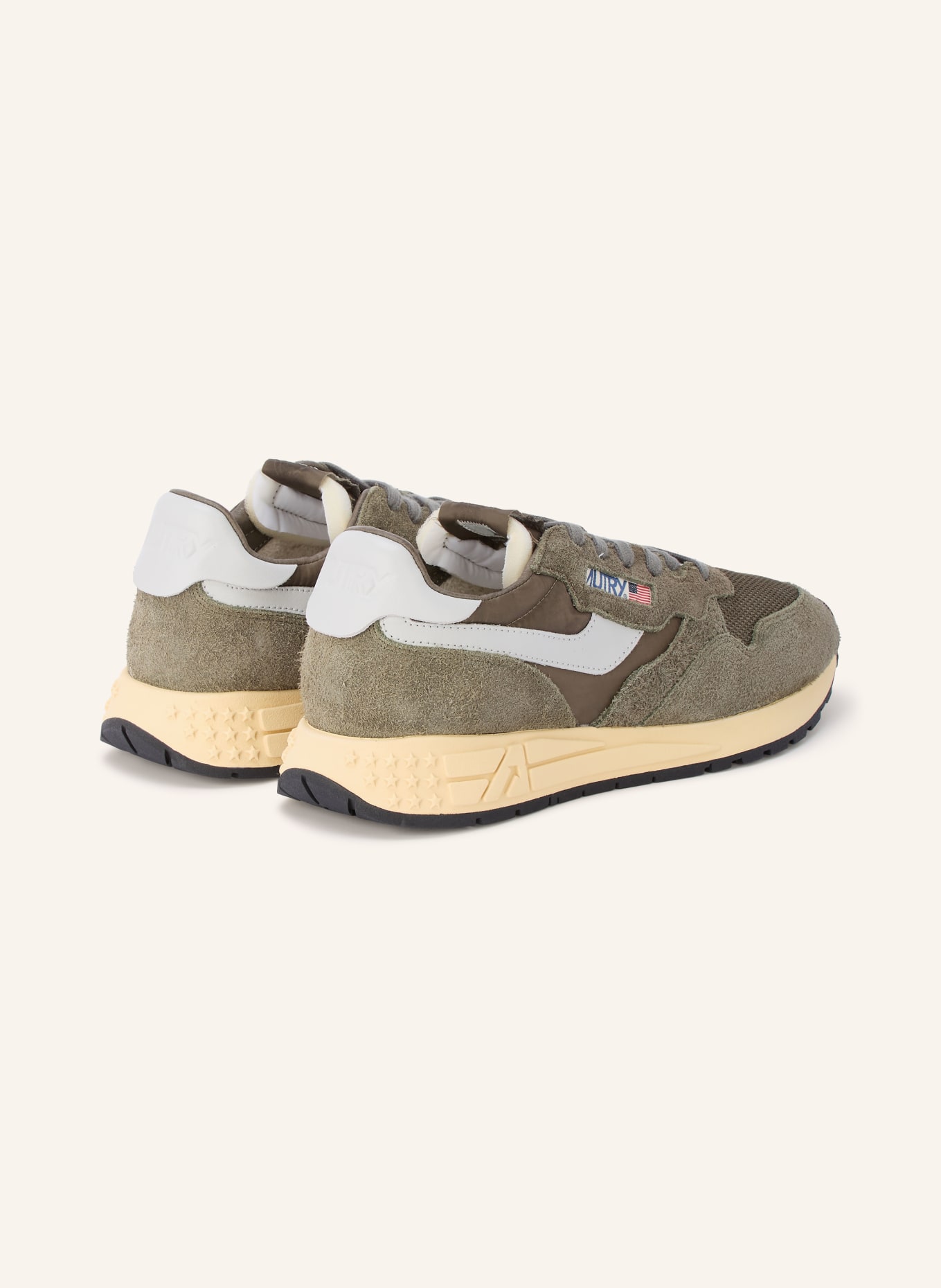 AUTRY Sneakersy REELWIND LOW UT: OLIVOVÁ / SVĚTLE ŠEDÁ