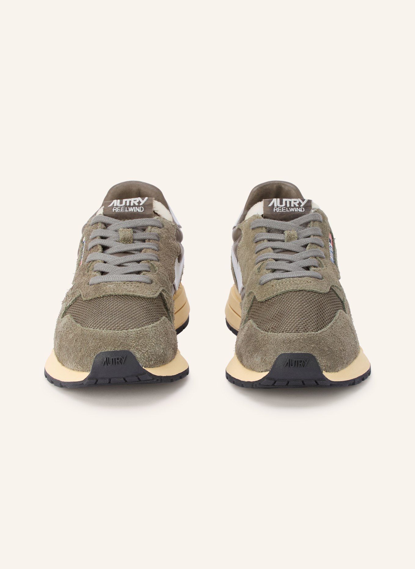 AUTRY Sneakersy REELWIND LOW UT: OLIVOVÁ / SVĚTLE ŠEDÁ