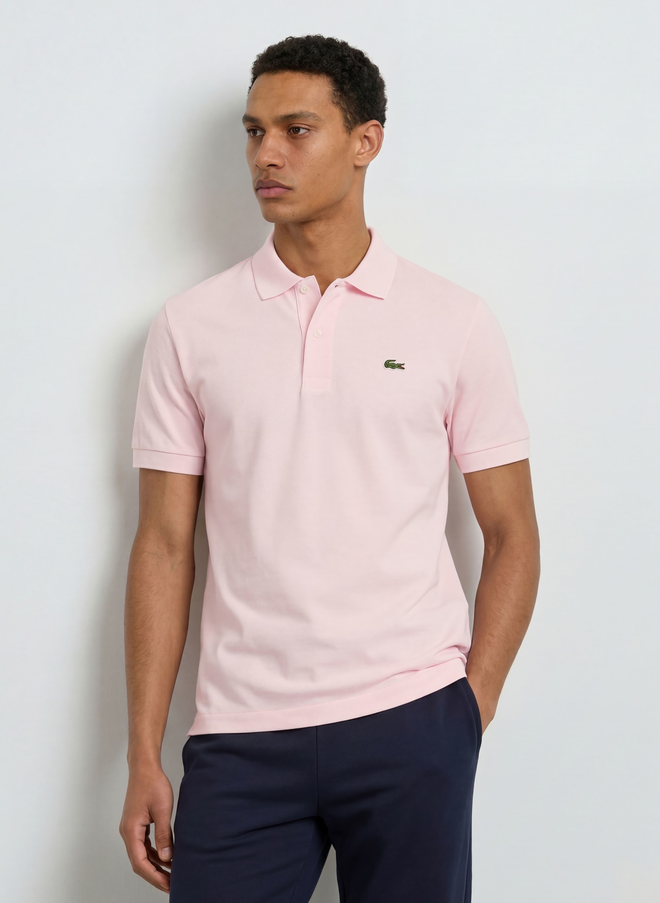 LACOSTE Piqué-Poloshirt: HELLROSA